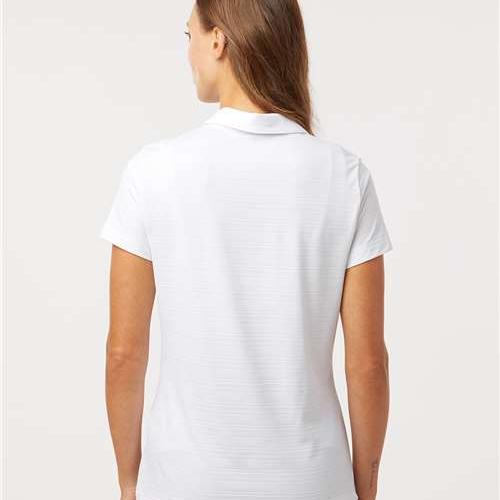 Adidas Ladies Textured Stripe Polo