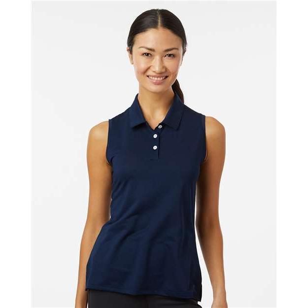 Adidas Ladies Ottoman Sleeveless Polo