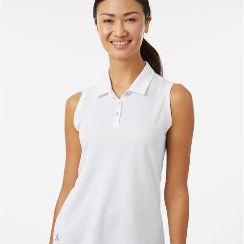 Adidas Ladies Ottoman Sleeveless Polo