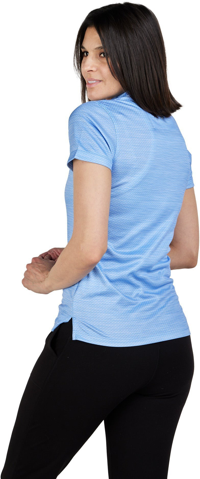 Storm Creek Ladies Unwinder Short Sleeve Bamboo Printed Polo