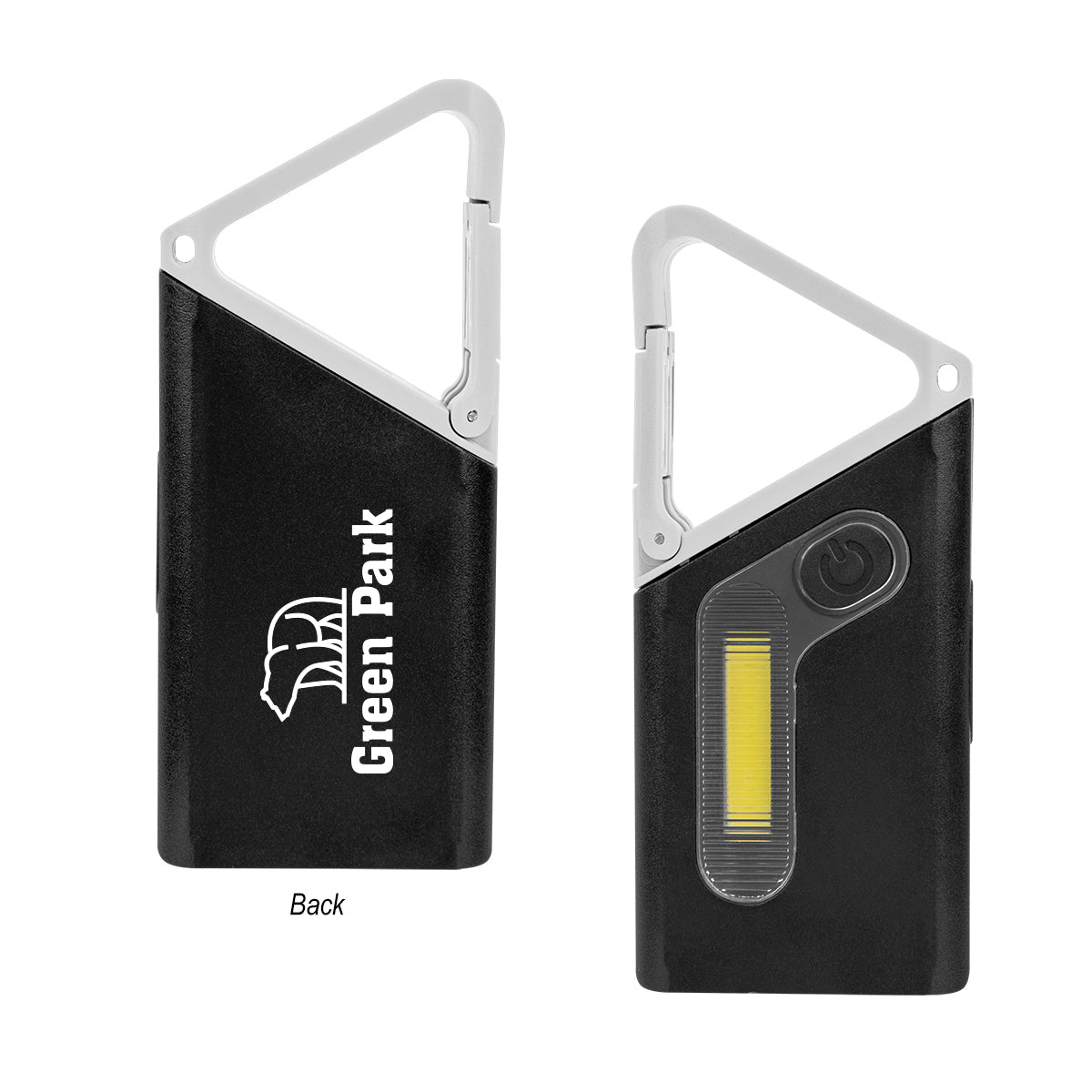 Clip ’N Glow Rechargeable Carabiner COB Flashlight