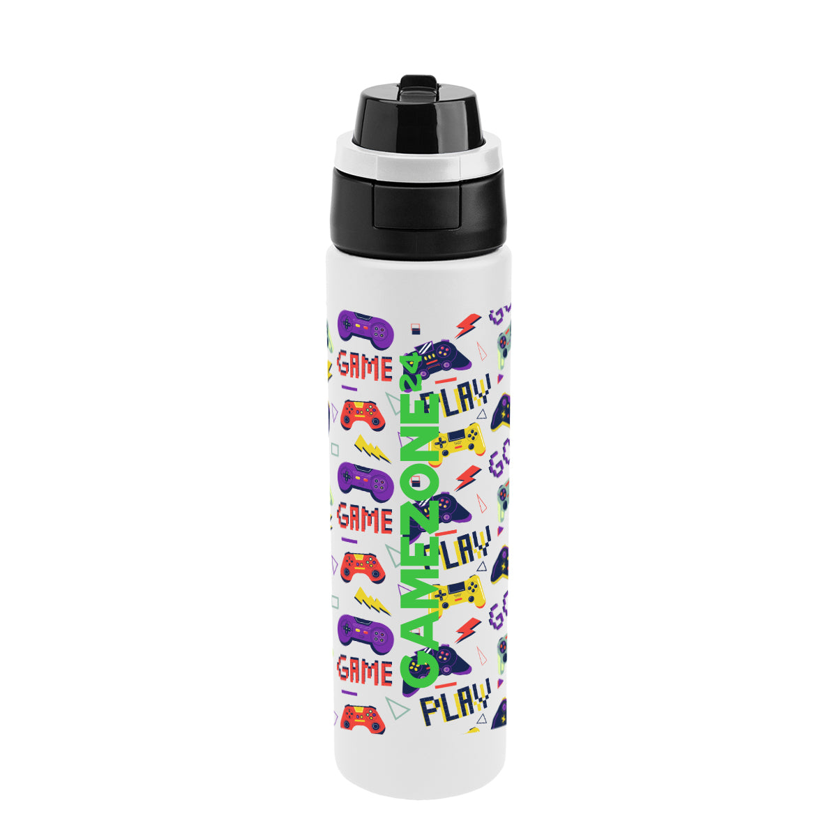 24 Oz. Full Color Pop Sip & Chug Recycled Stainless Steel Bottle