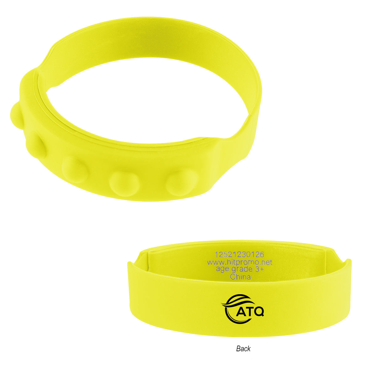 Push Pop Recycled Silicone Wristband