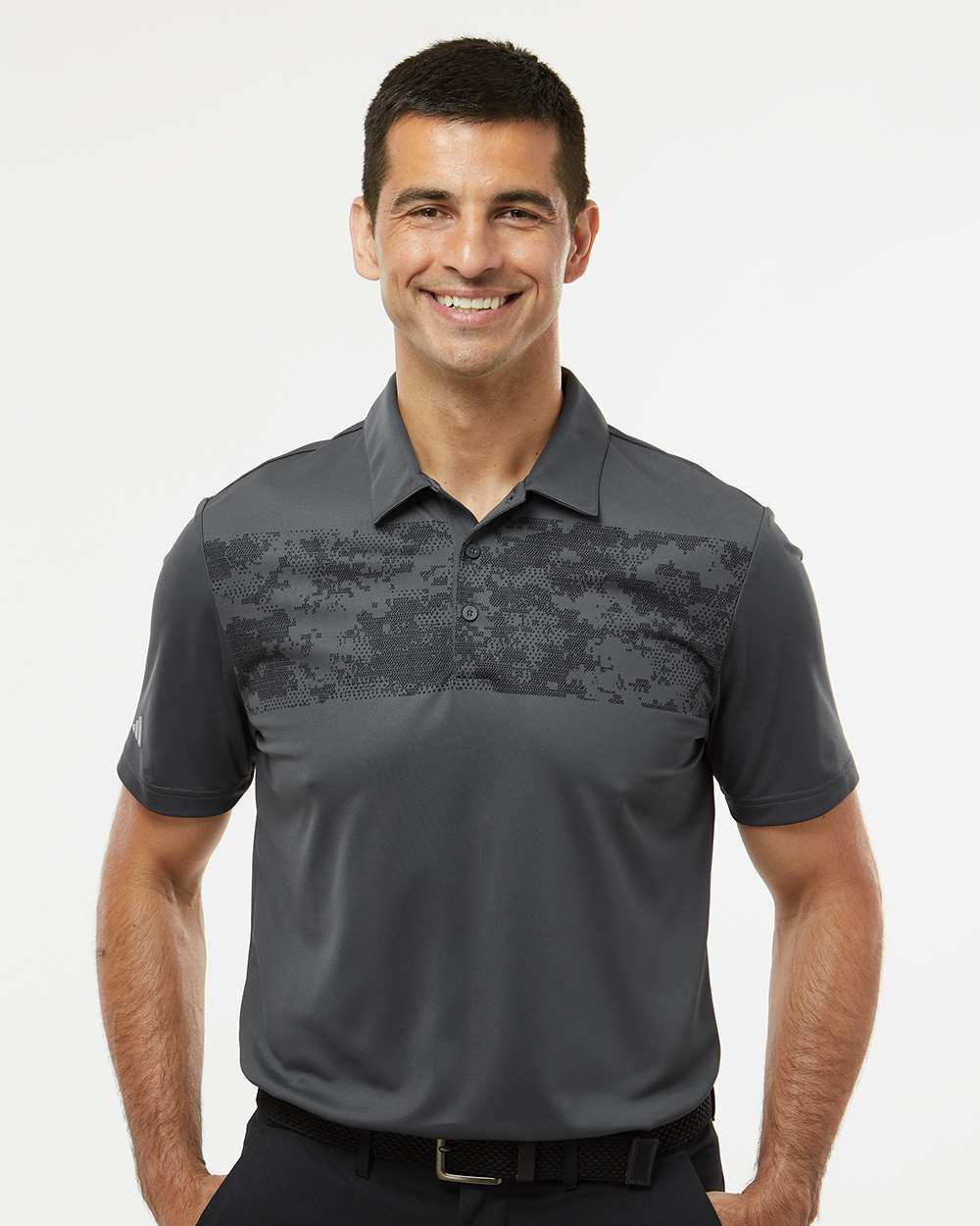 Adidas Camo Chest Print Polo