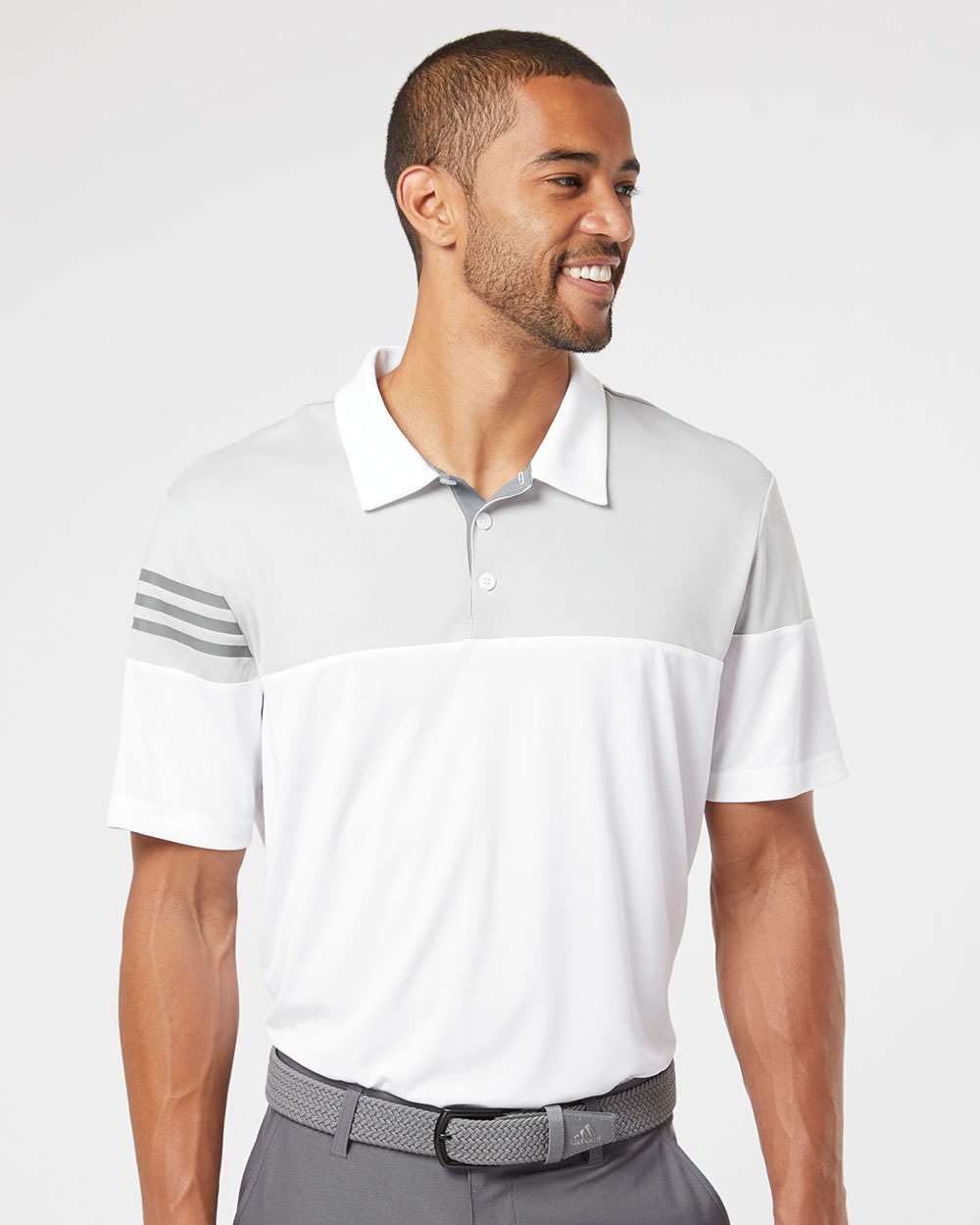 Adidas Heather 3Stripes Block Polo