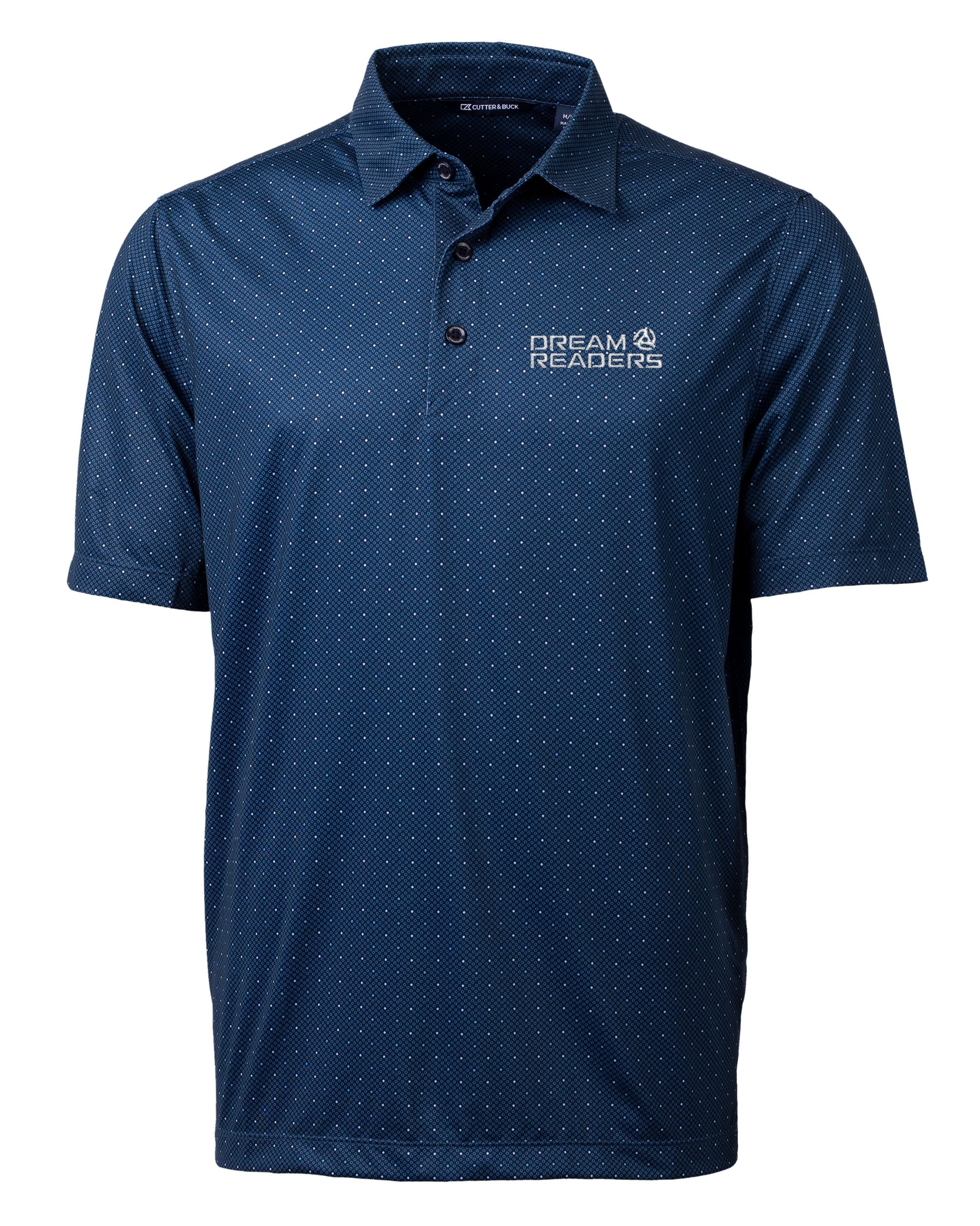 Cutter & Buck Tall Pike Double Dot Print Stretch Polo