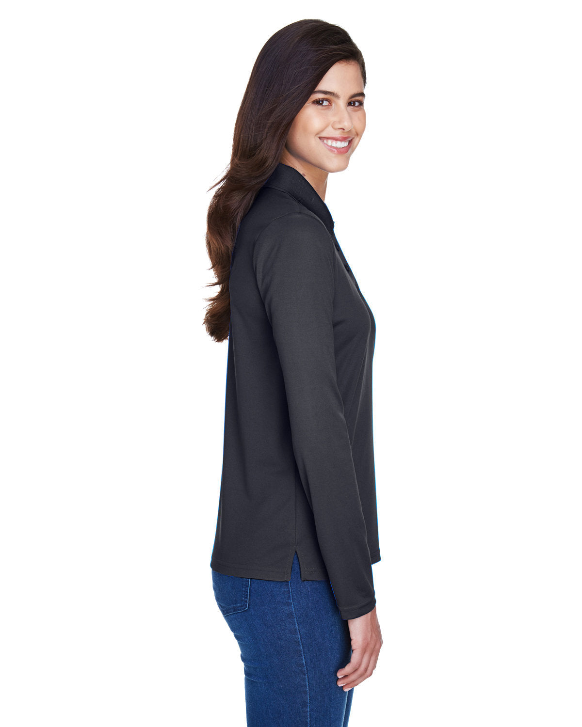 Core 365 Ladies Pinnacle Performance Long-Sleeve Pique Polo