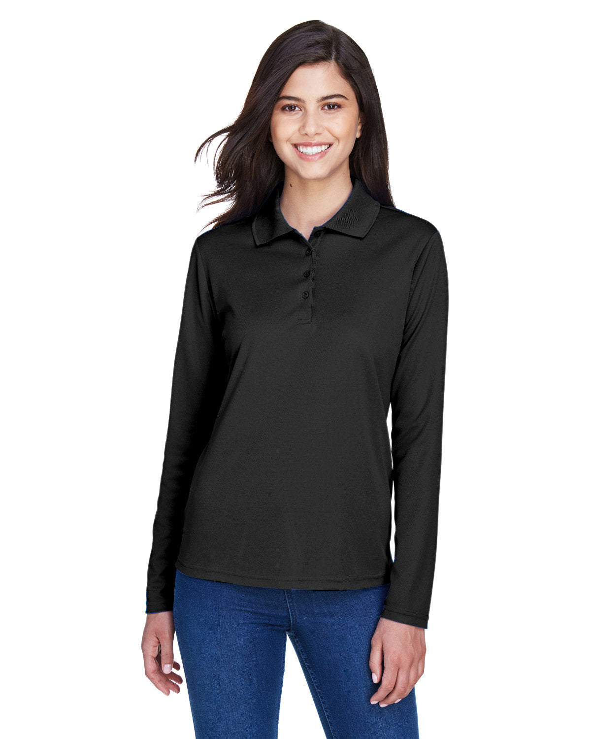 Core 365 Ladies Pinnacle Performance Long-Sleeve Pique Polo