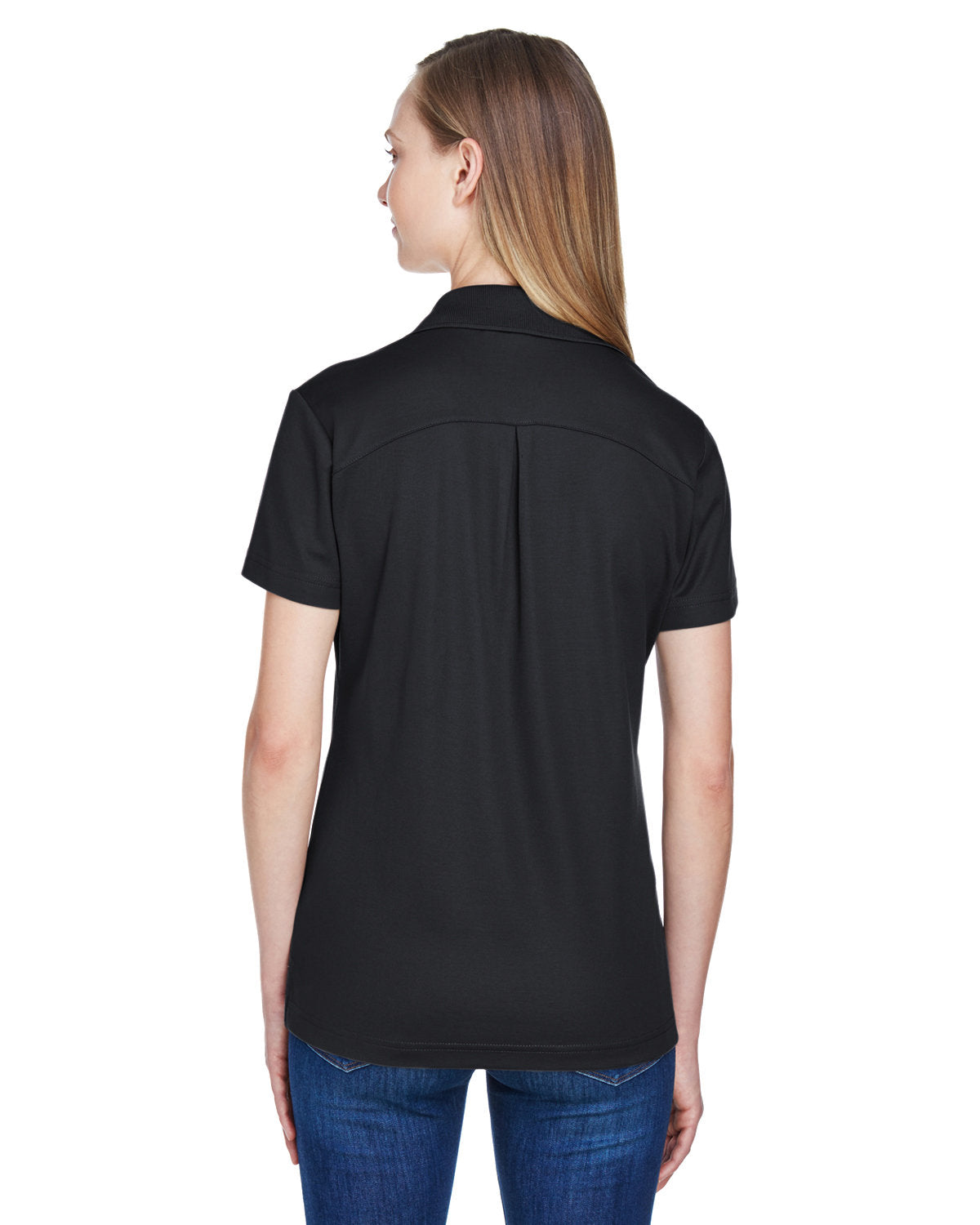 Devon & Jones Ladies CrownLux Performance Plaited Polo