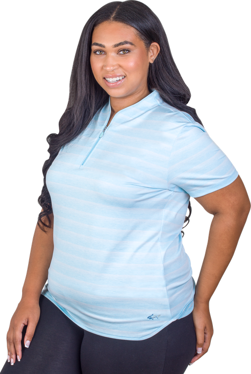 Greg Norman Ladies LAB Stripe Polo