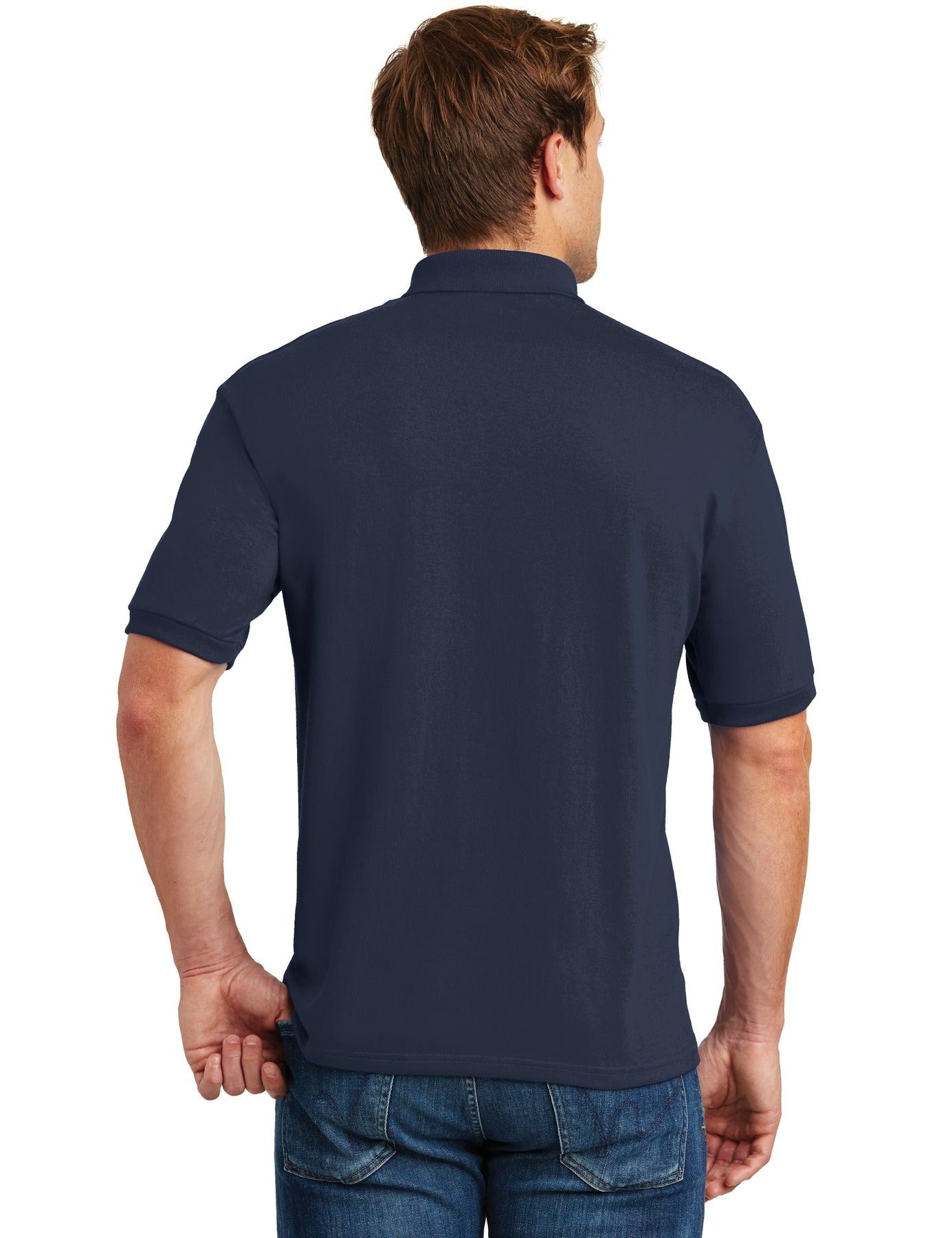 Hanes EcoSmart 5.2-Ounce Jersey Knit Sport Shirt
