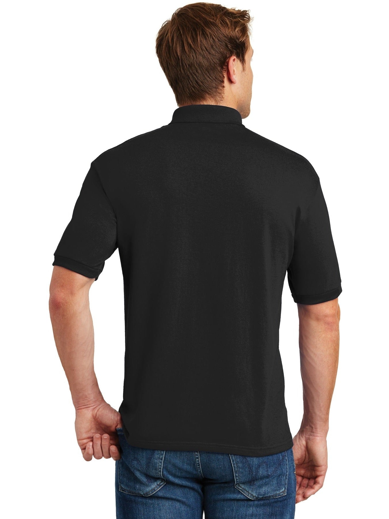 Hanes EcoSmart 5.2-Ounce Jersey Knit Sport Shirt