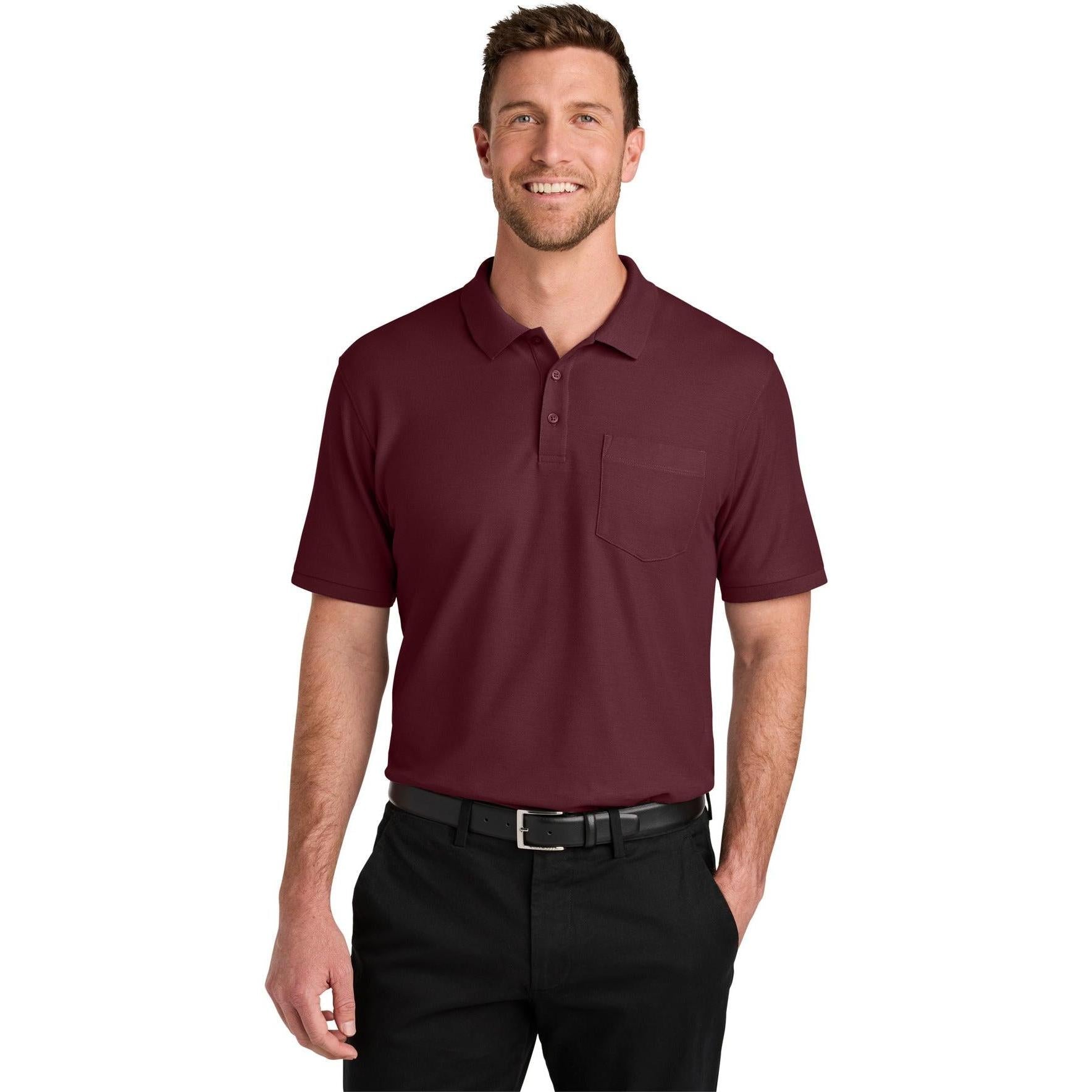 Port Authority Wearever Signature Pique Pocket Polo
