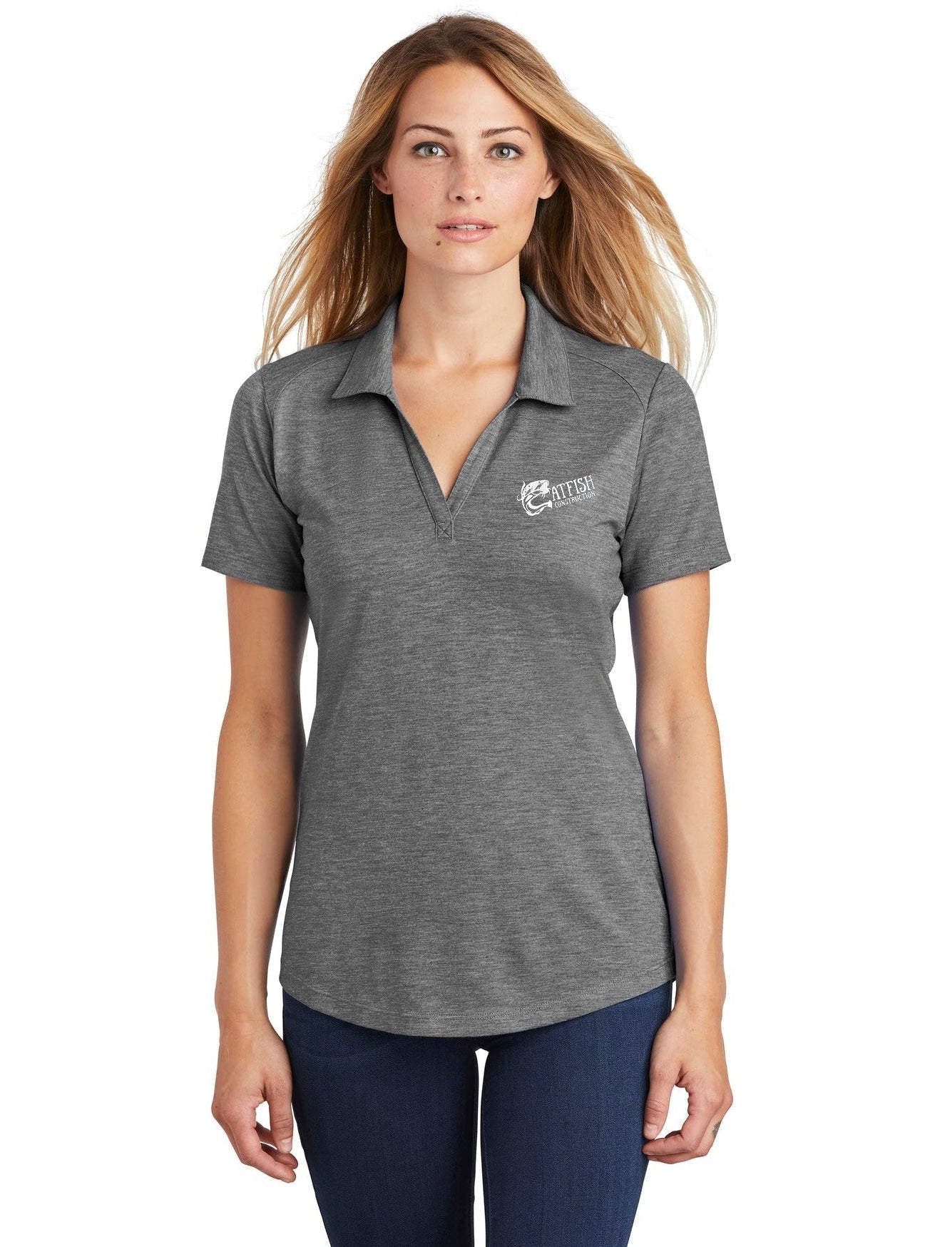 Sport-Tek Ladies PosiCharge Tri-Blend Wicking Polo