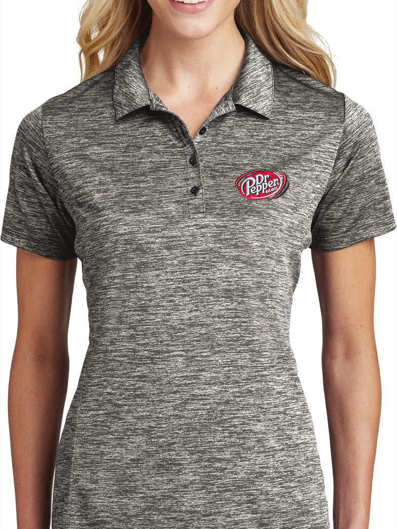 Sport-Tek Ladies PosiCharge Electric Heather Polo
