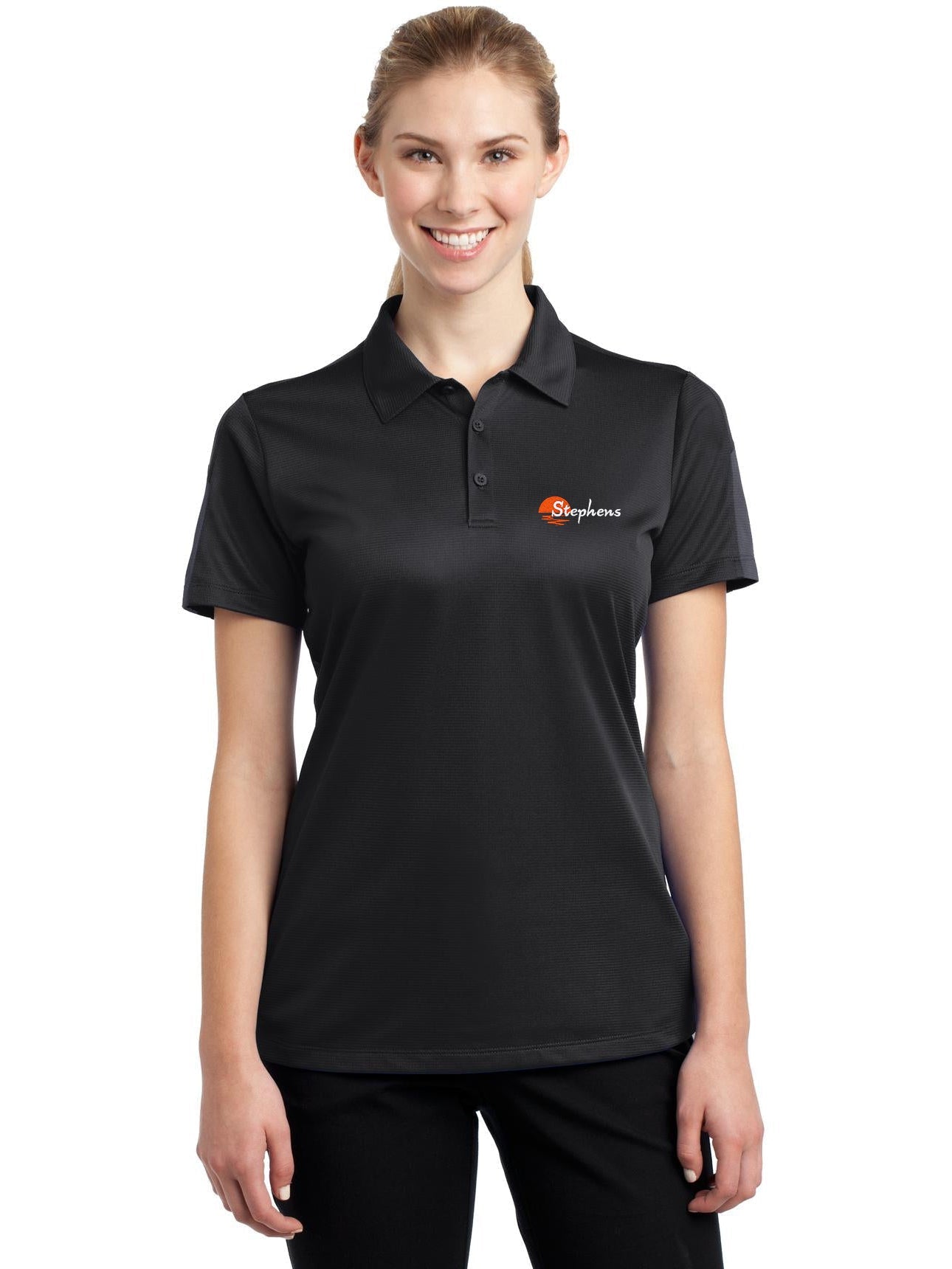 Sport-Tek Ladies PosiCharge Active Textured Colorblock Polo