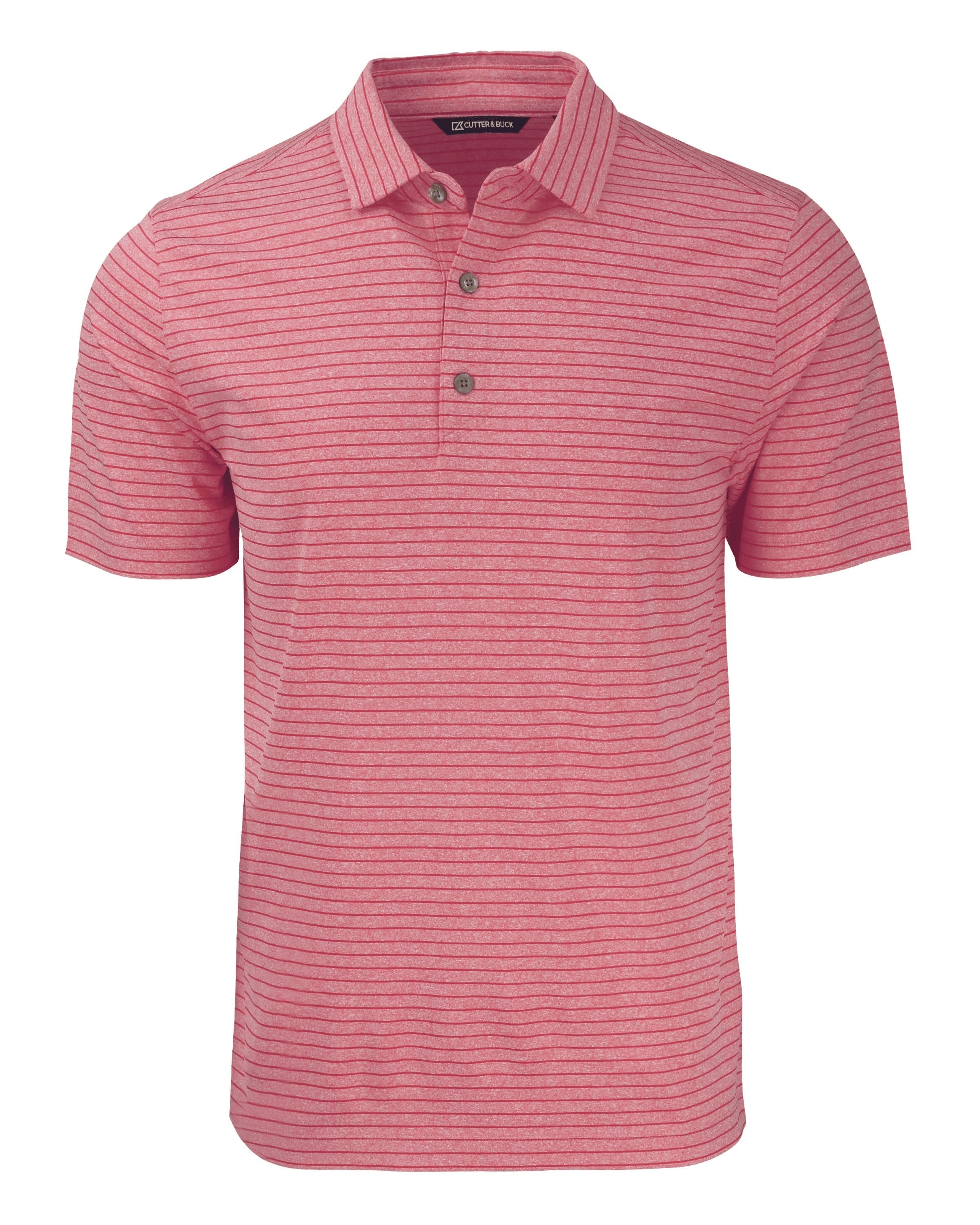 Cutter & Buck Forge Eco Heather Stripe Stretch Recycled Polo