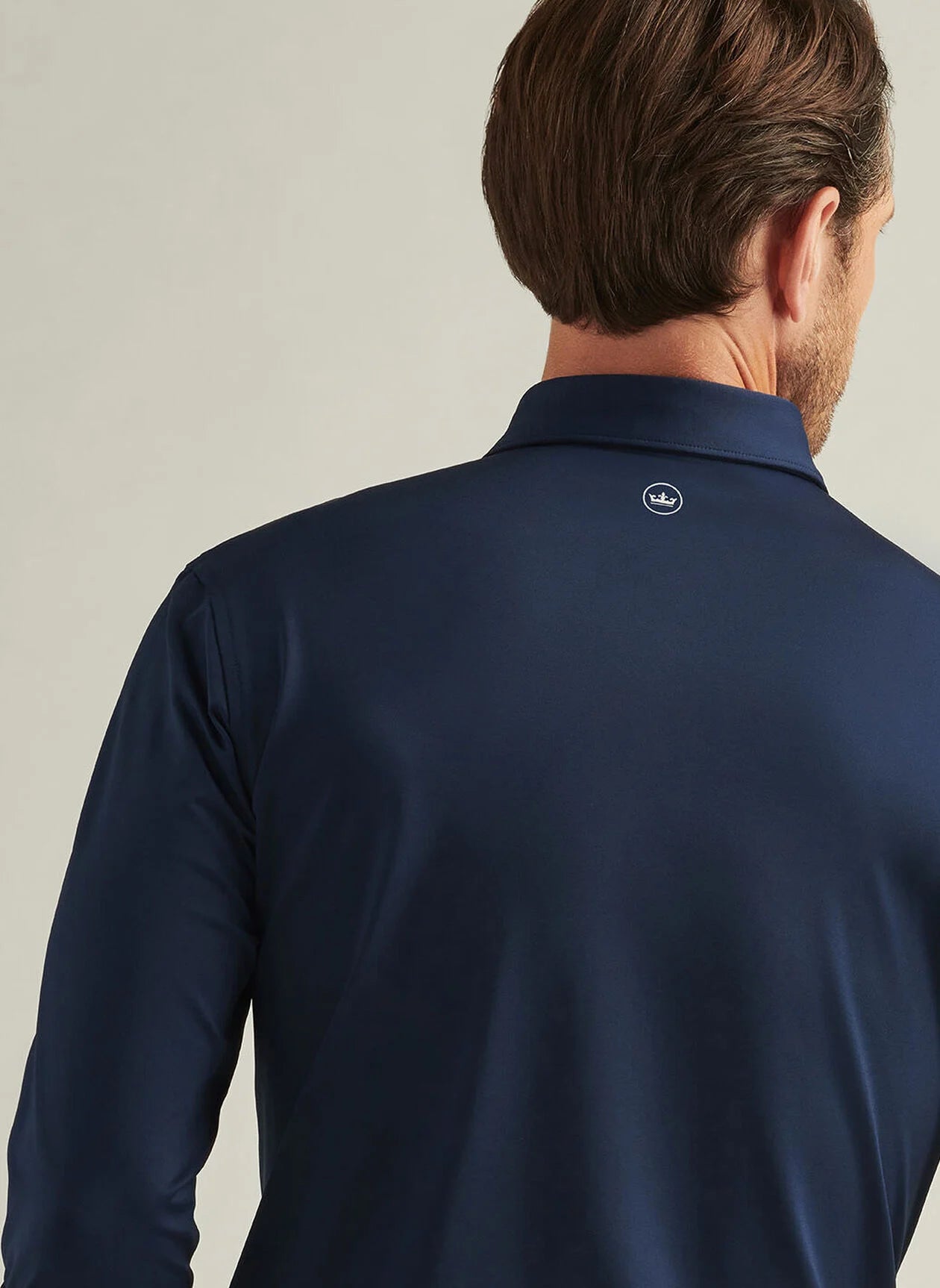 Peter Millar Solid Long Sleeve Performance Jersey Polo