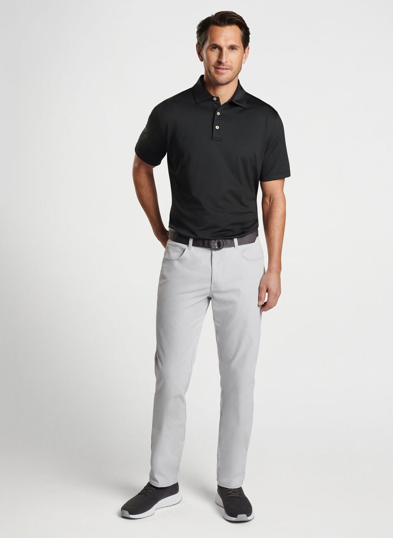 Peter Millar Solid Performance Jersey Polo