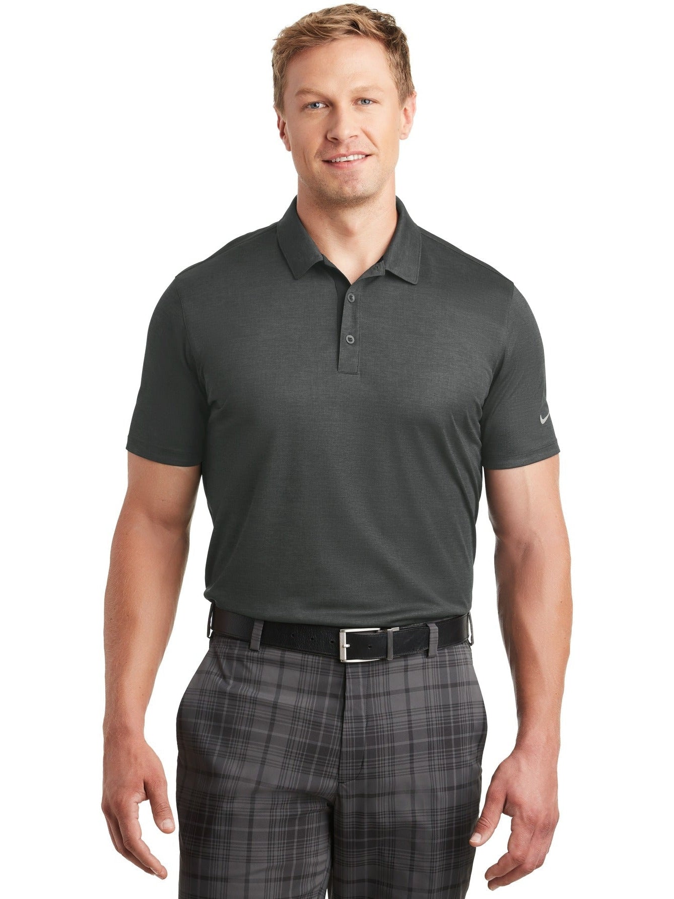 NIKE Dri-FIT Crosshatch Polo