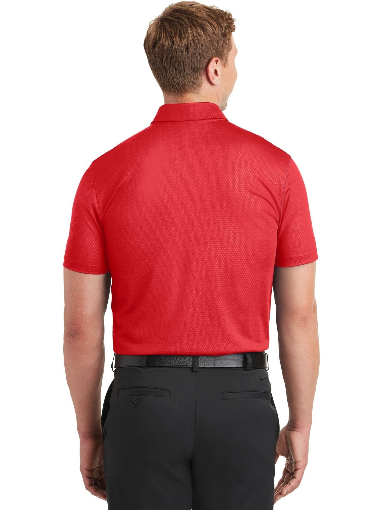 NIKE Dri-FIT Embossed Tri-Blade Polo