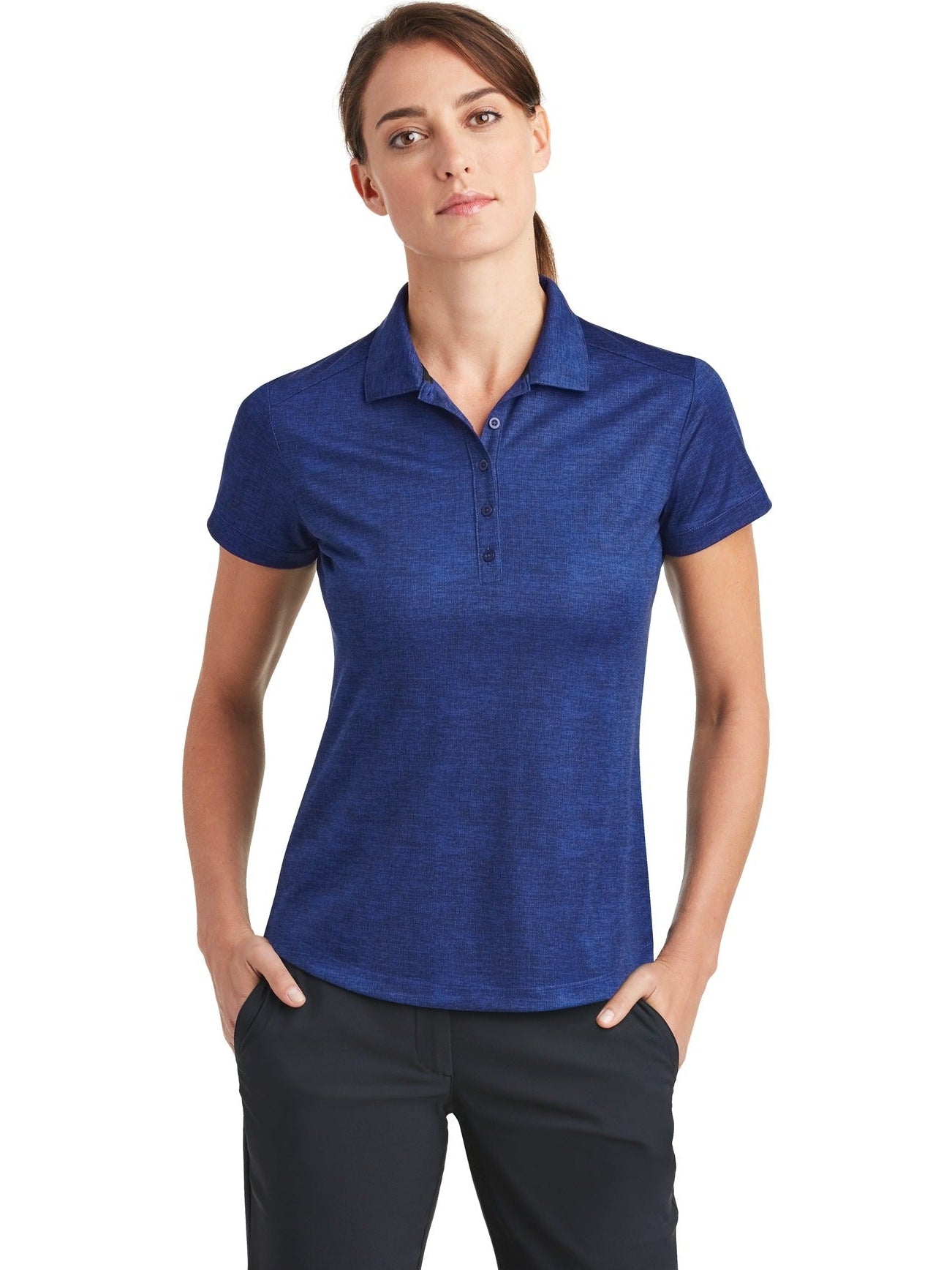 NIKE Ladies Dri-FIT Crosshatch Polo