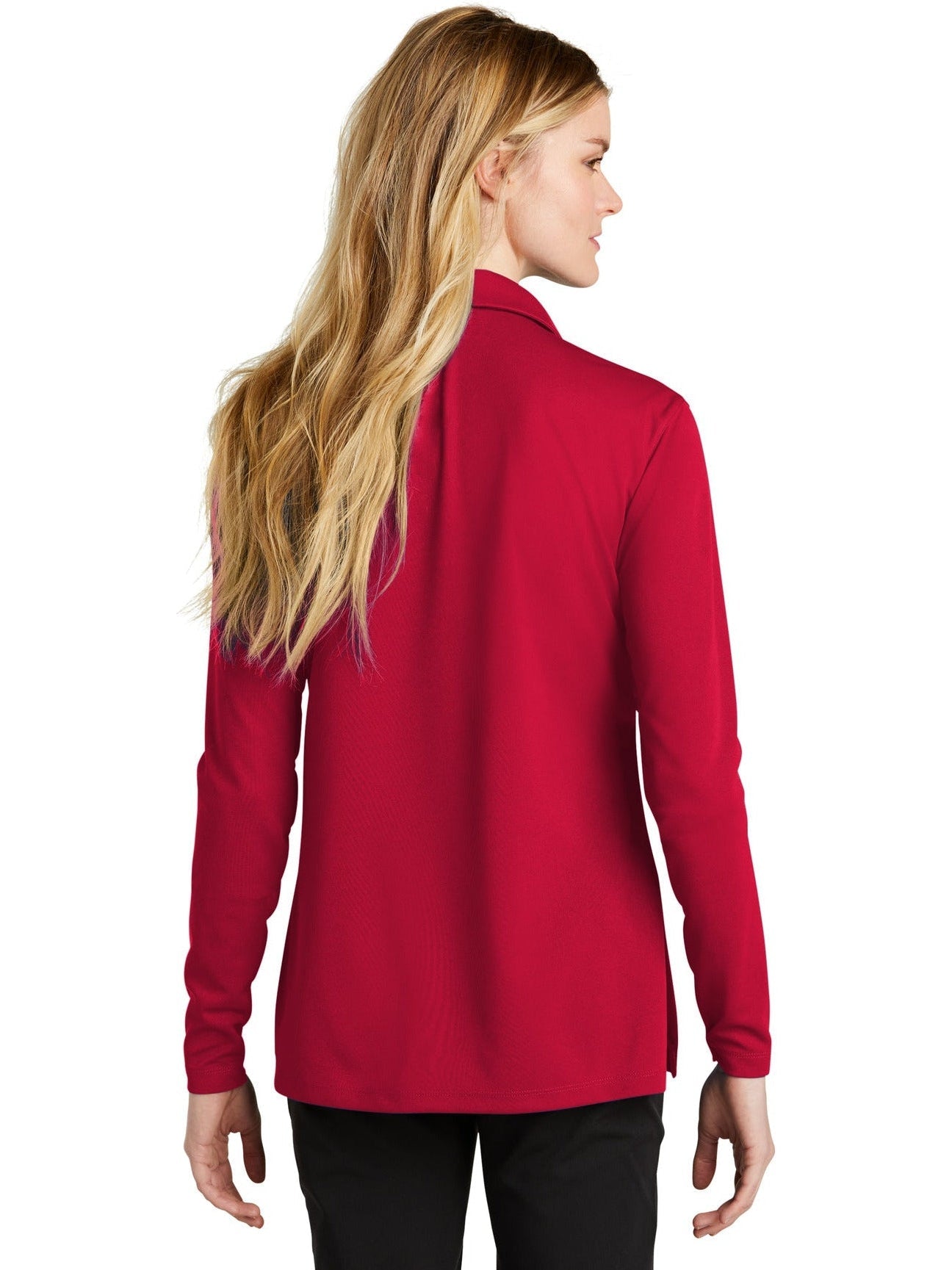 NIKE Ladies Dri-FIT Micro Pique 2.0 Long Sleeve Polo