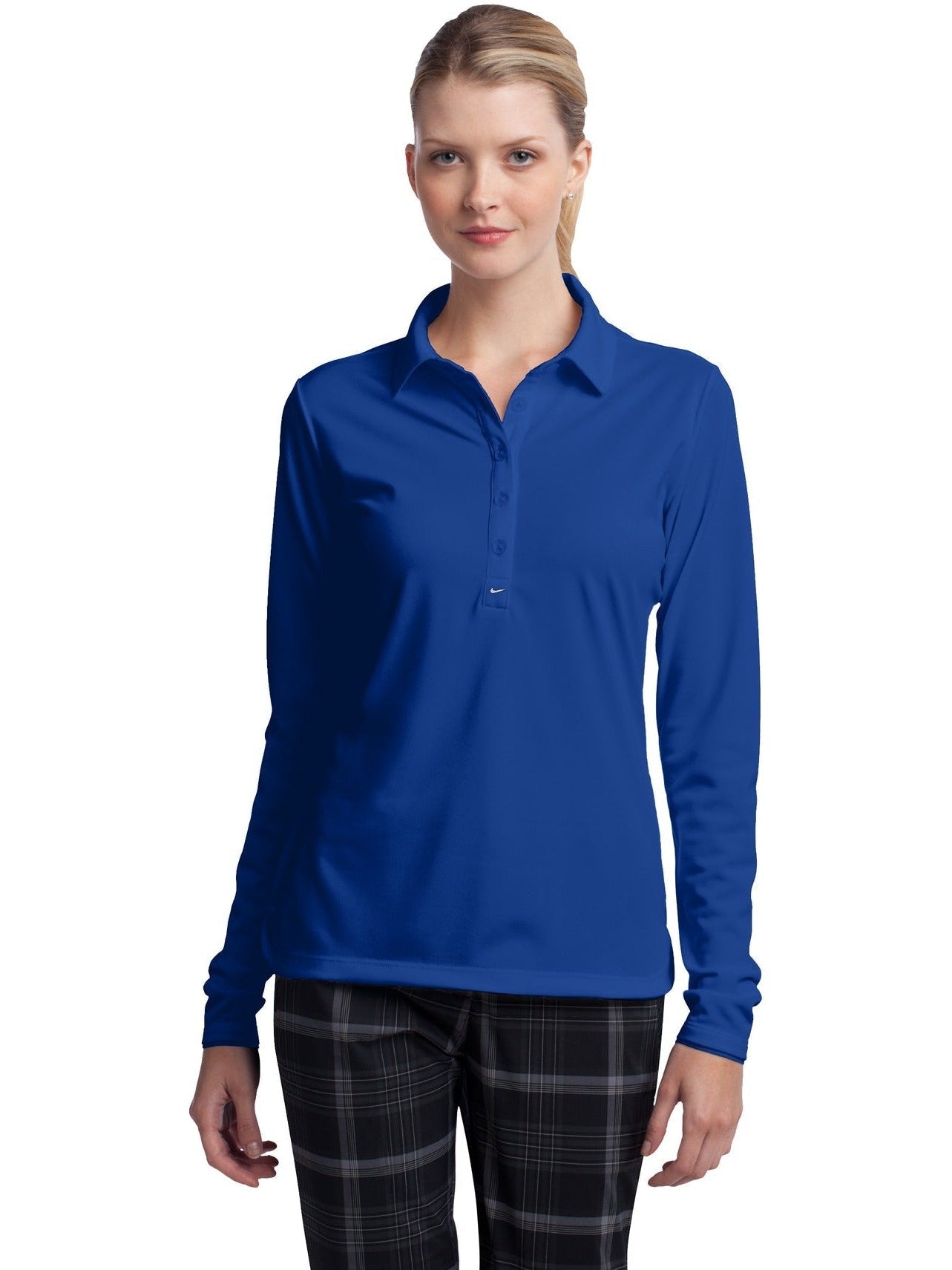 NIKE Ladies Long Sleeve Dri-FIT Stretch Tech Polo