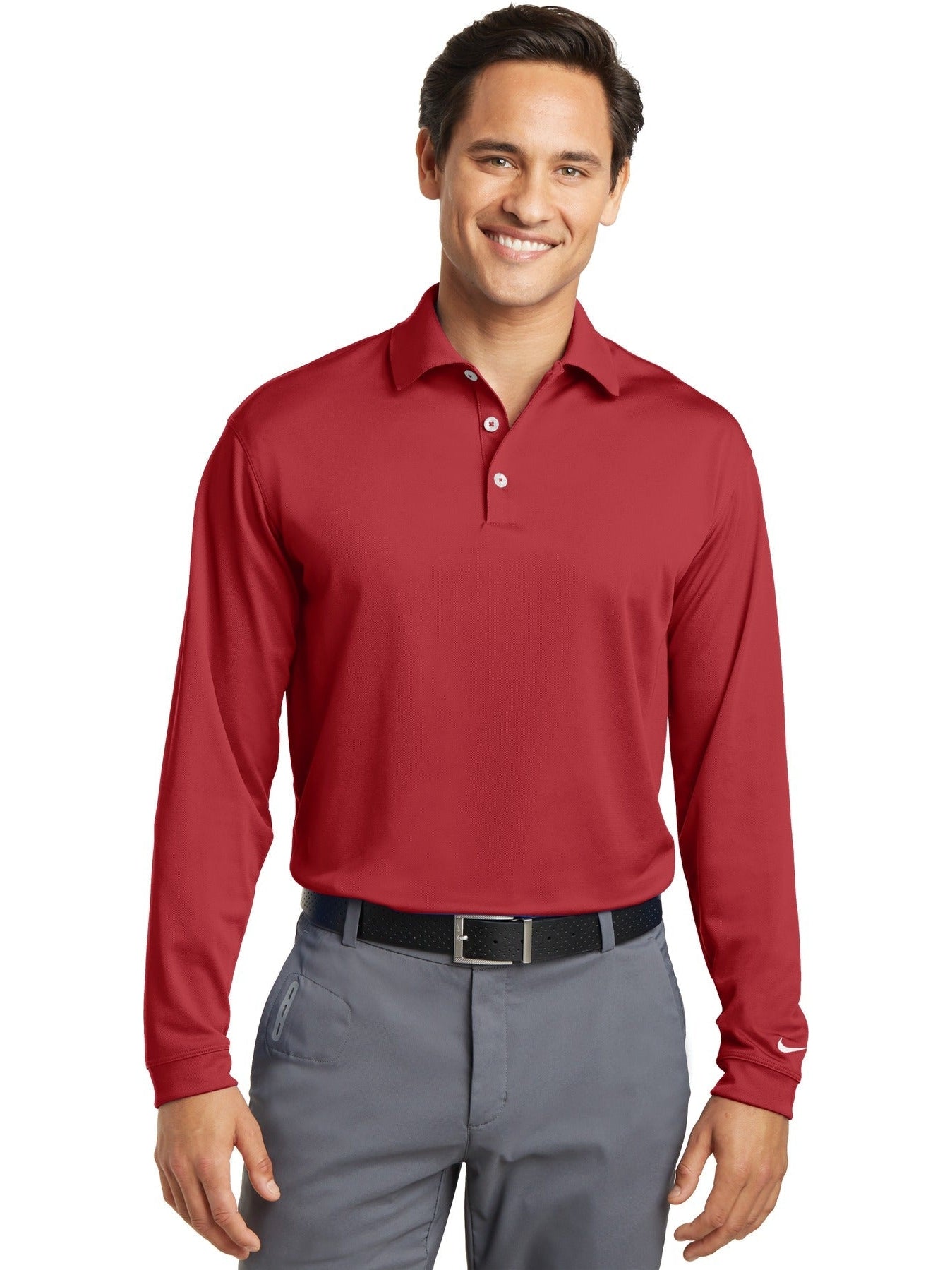 NIKE Long Sleeve Dri-FIT Stretch Tech Polo