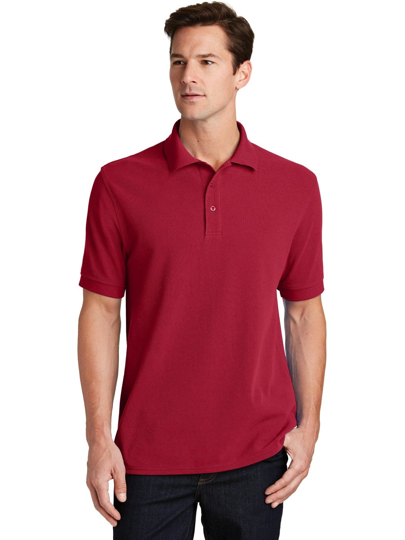 Port Authority Combed Ring Spun Pique Polo