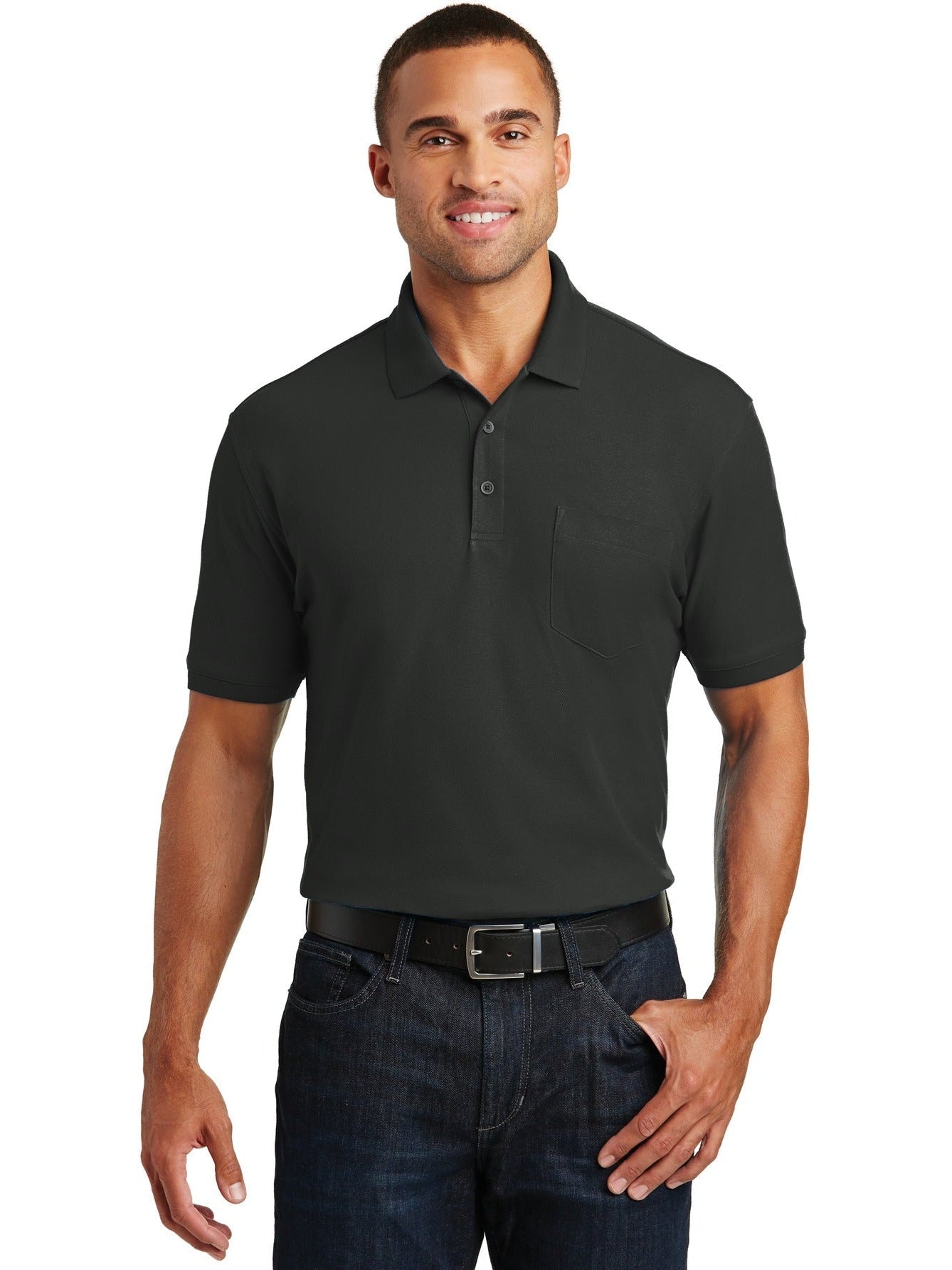 Port Authority Core Classic Pique Pocket Polo