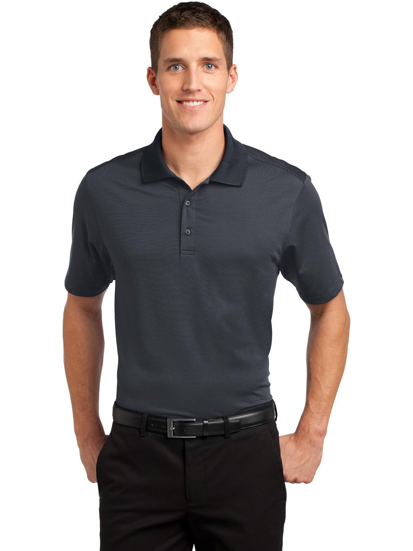 Port Authority Fine Stripe Performance Polo