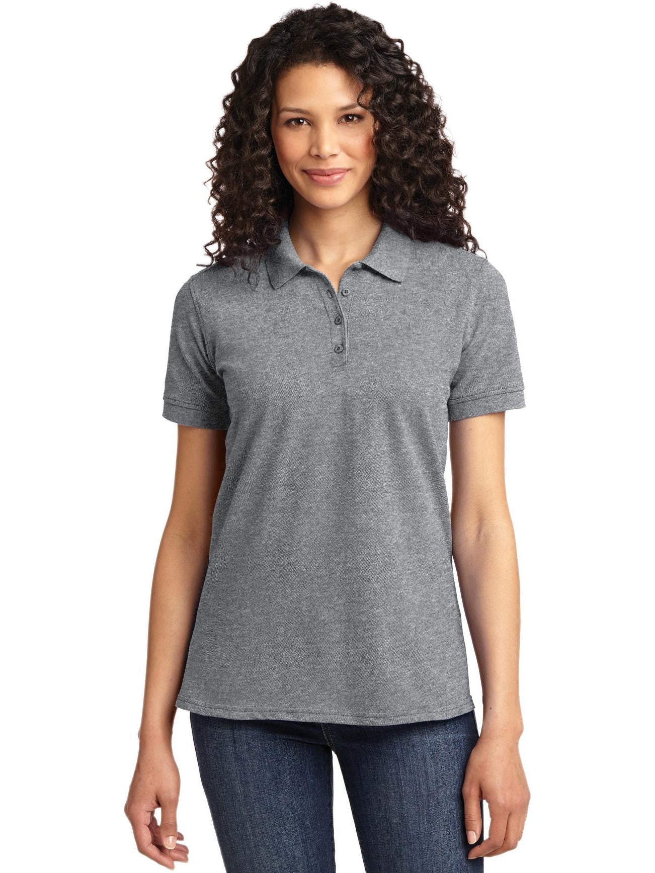 Port Authority Ladies 50/50 Pique Polo