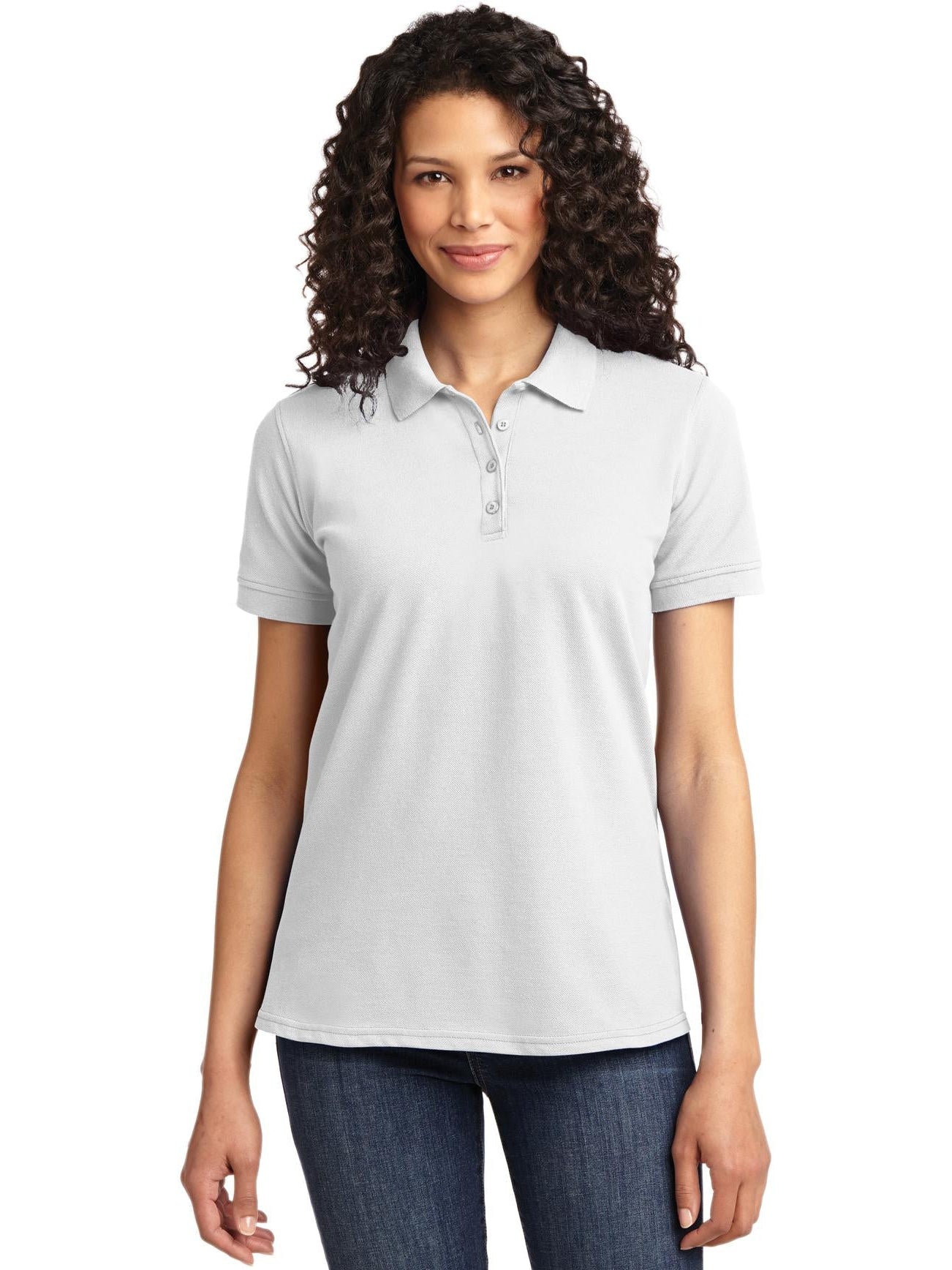 Port Authority Ladies 50/50 Pique Polo