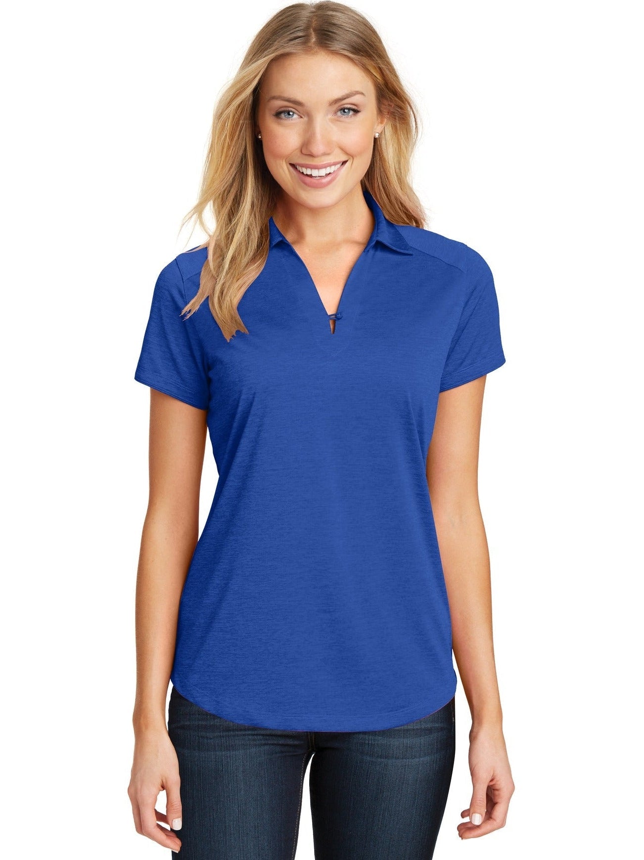 Port Authority Ladies Digi Heather Performance Polo
