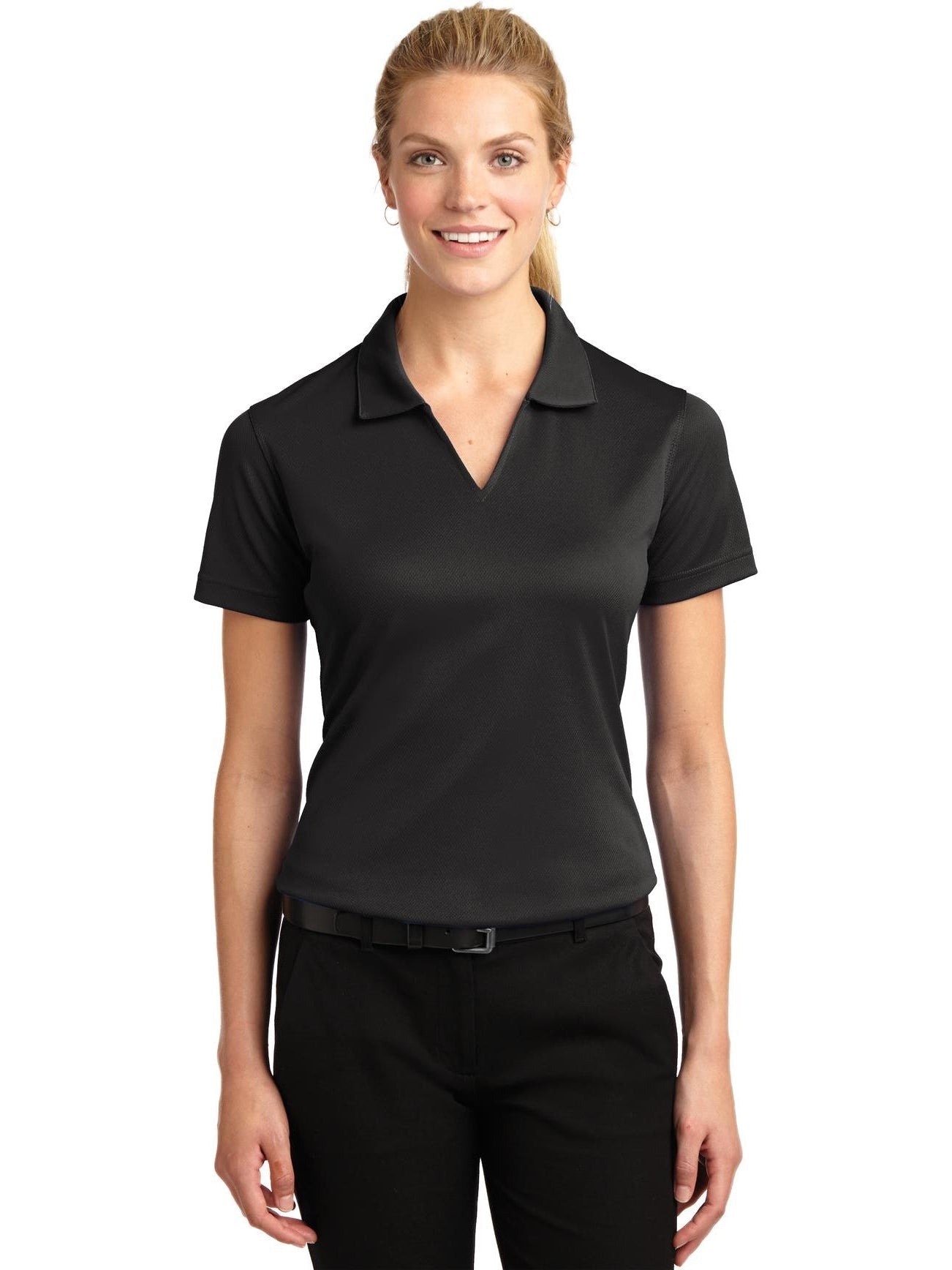 Port Authority Ladies Dri-Mesh V-Neck Polo Shirt