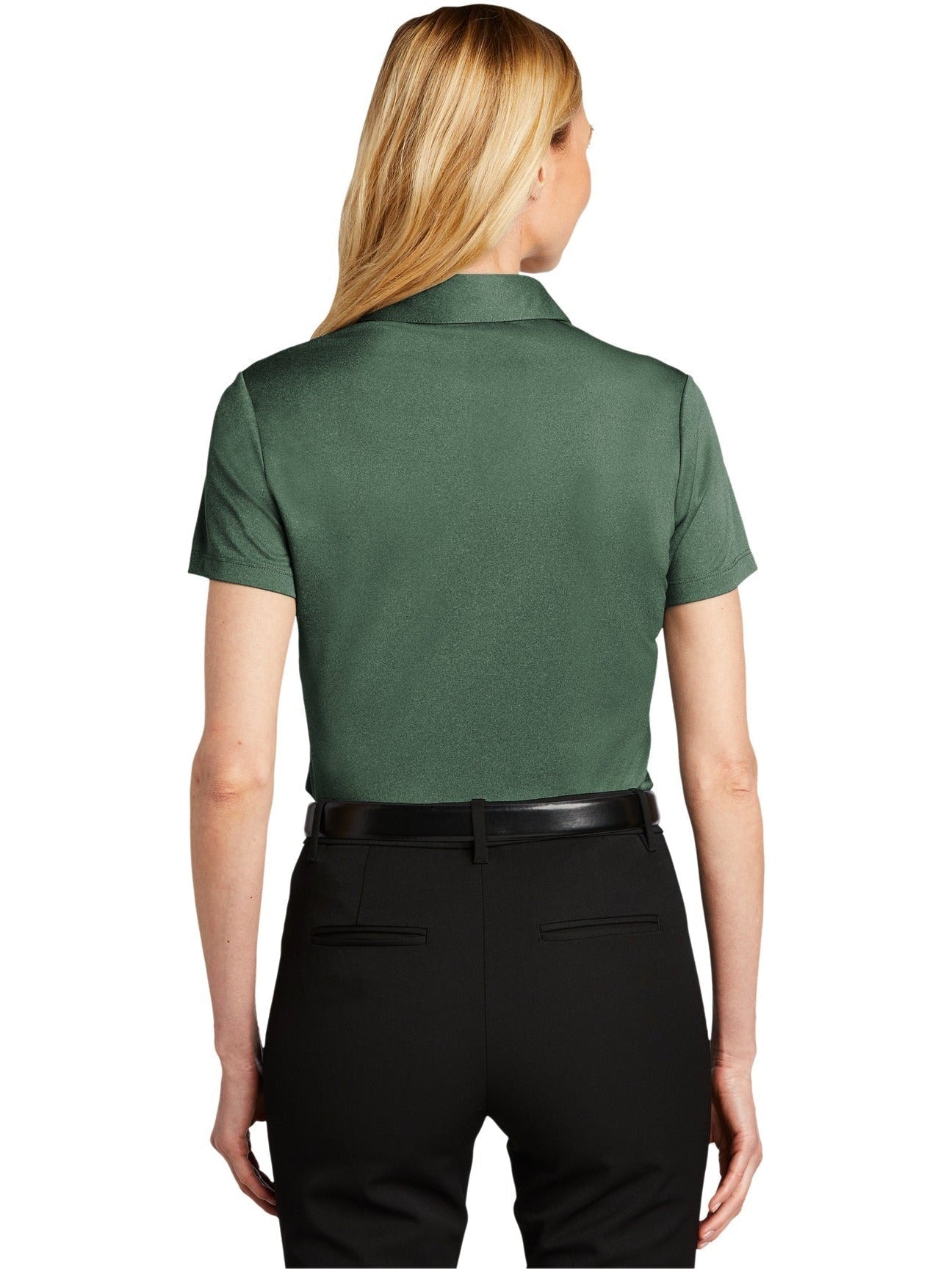 Port Authority Ladies Heathered Silk Touch Performance Polo