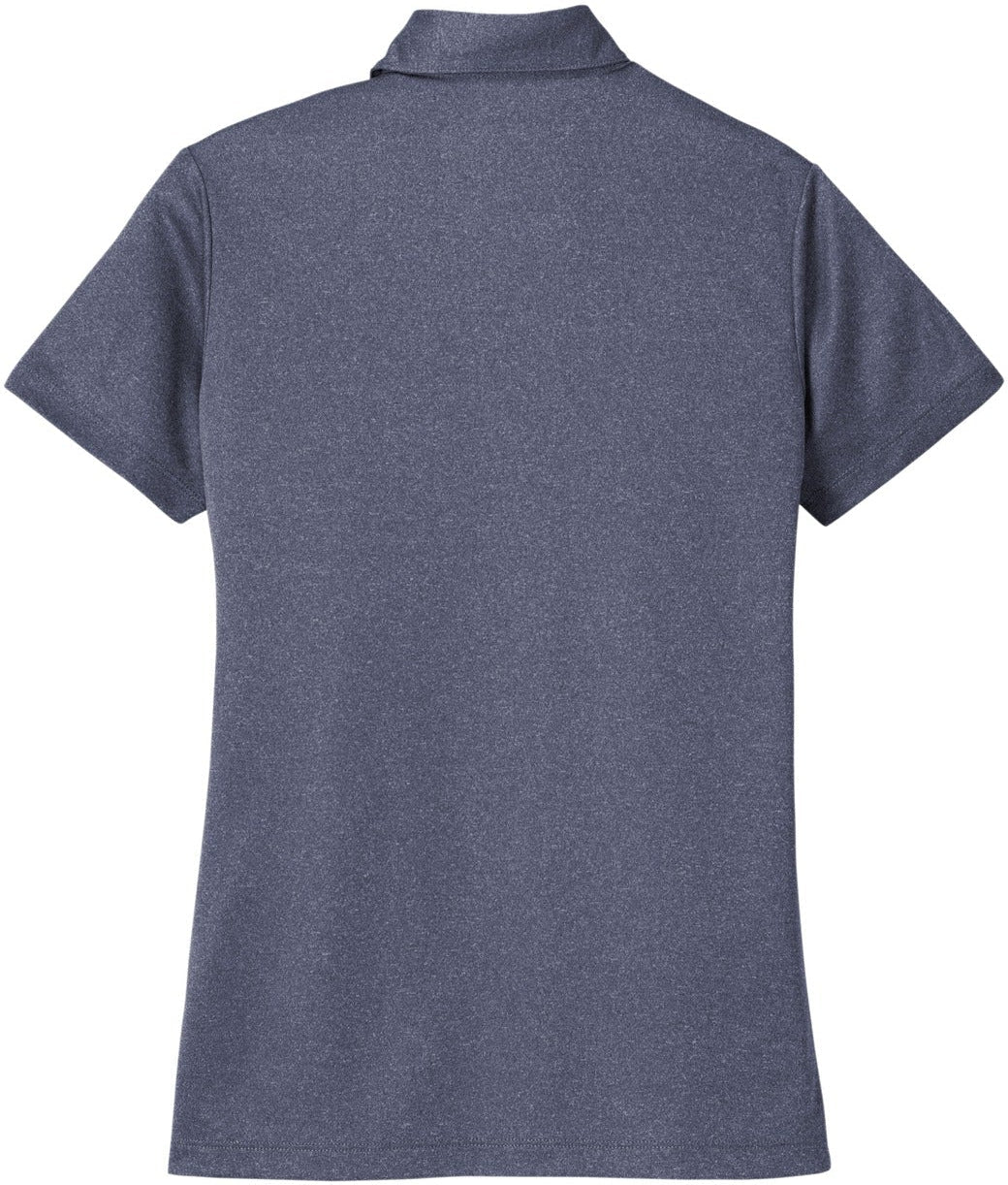 Port Authority Ladies Heathered Silk Touch Performance Polo