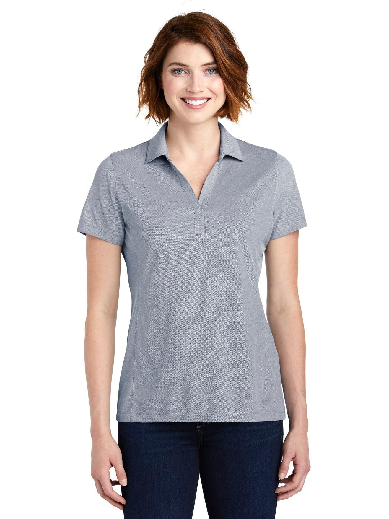 Port Authority Ladies Poly Oxford Pique Polo