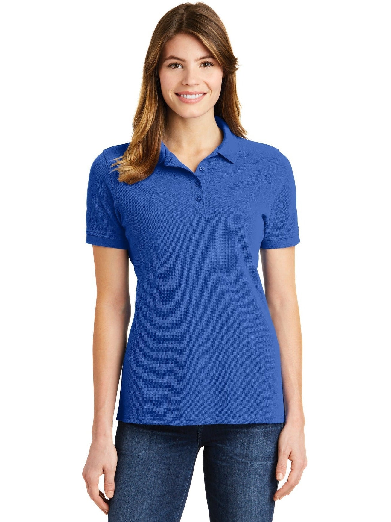 Port Authority Ladies Ring Spun Pique Polo