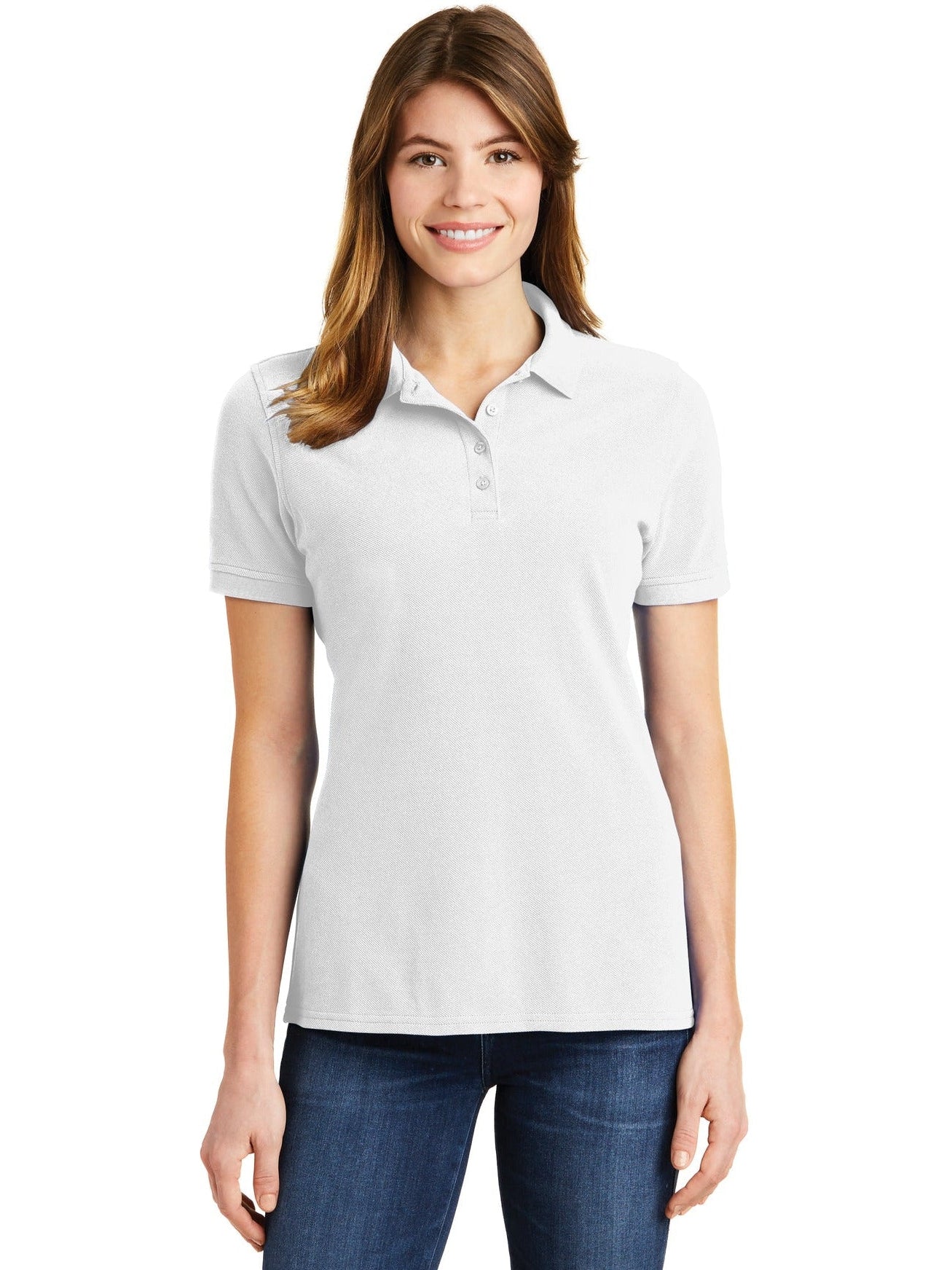 Port Authority Ladies Ring Spun Pique Polo
