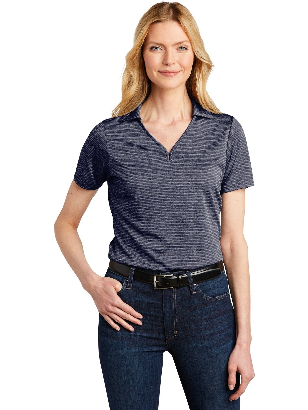 Port Authority Ladies Shadow Stripe Polo
