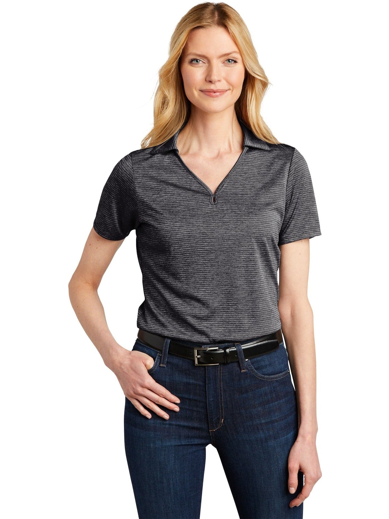 Port Authority Ladies Shadow Stripe Polo