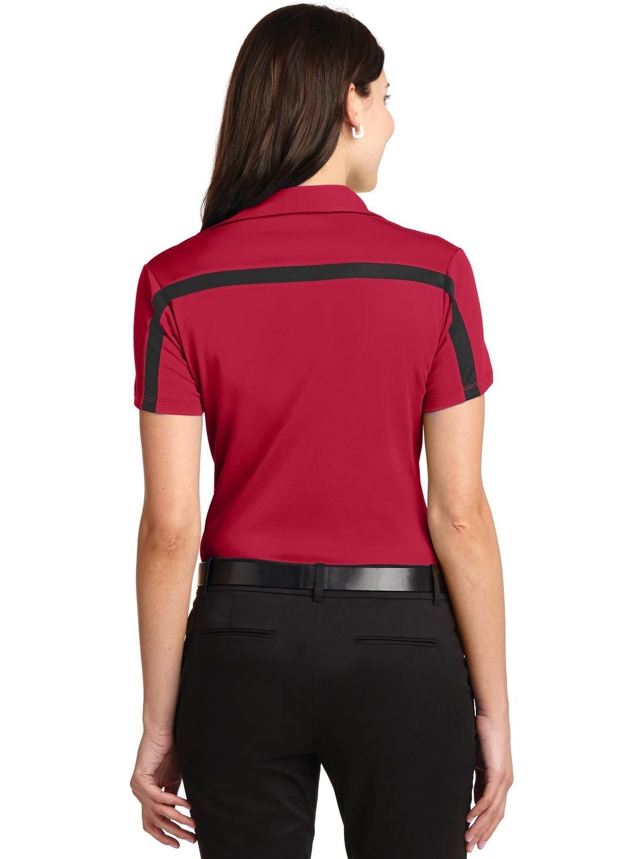 Port Authority Ladies Silk Touch Performance Colorblock Stripe