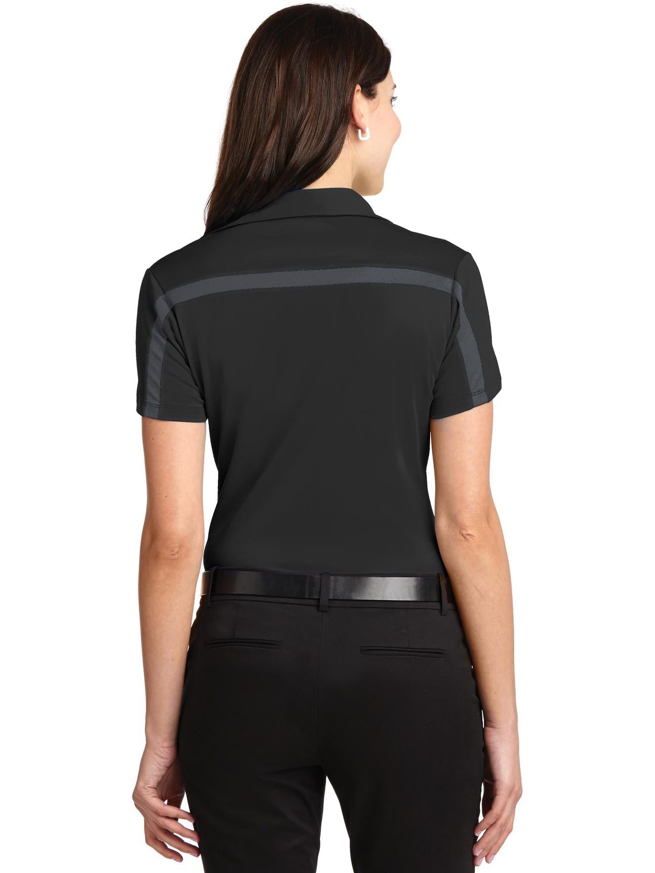 Port Authority Ladies Silk Touch Performance Colorblock Stripe