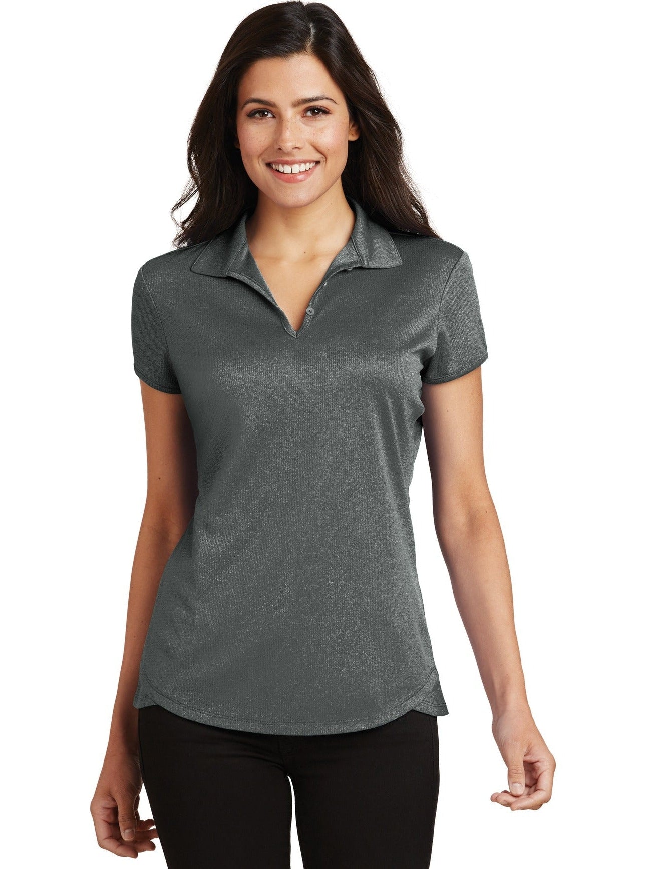 Port Authority Ladies Trace Heather Polo
