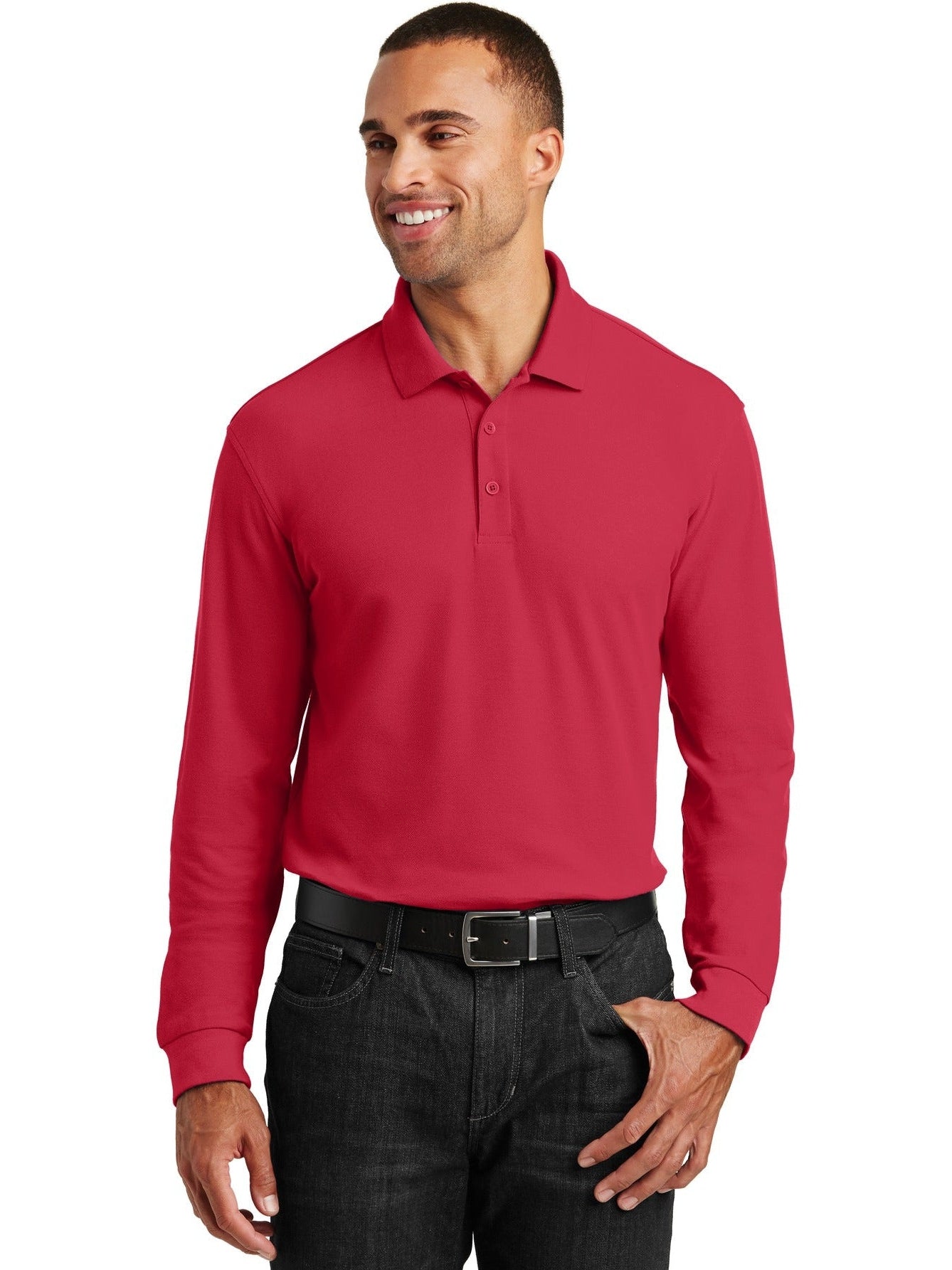 Port Authority Long Sleeve Core Classic Pique Polo
