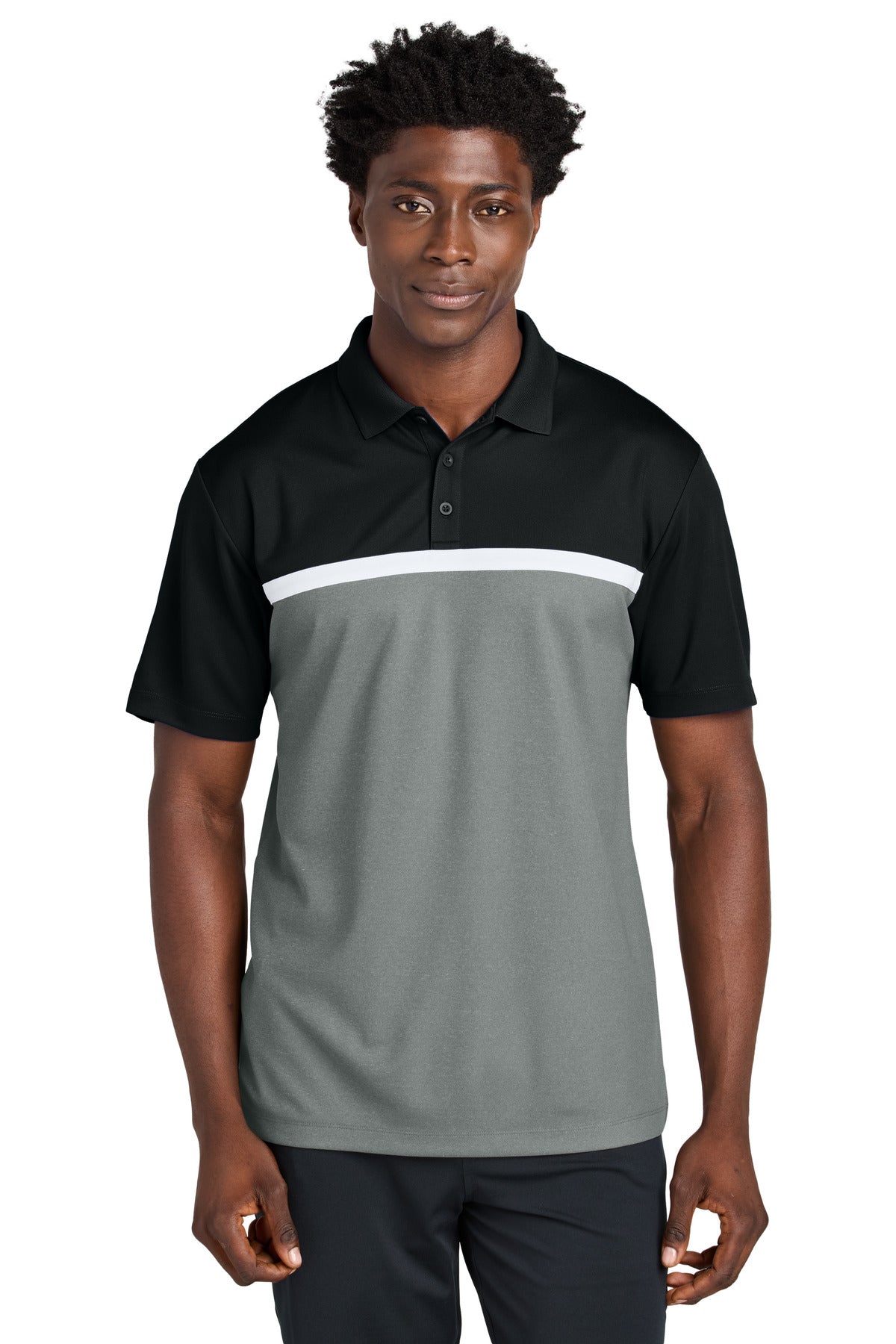 Sport-Tek UV Micropique Colorblock Polo