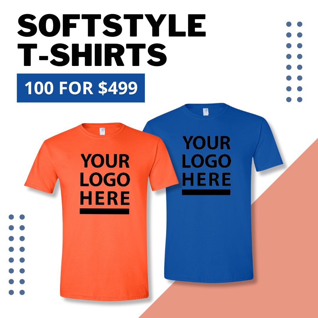 100) Custom Softstyle T-Shirts *Limited Time Offer* – JL Franklins