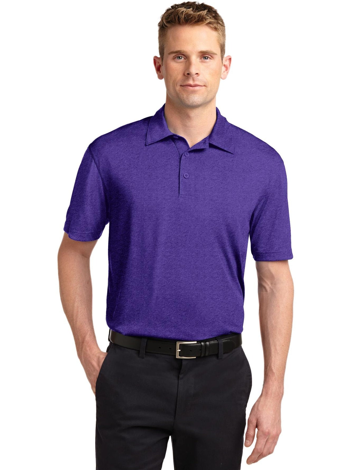 Sport-Tek Heather Contender Polo